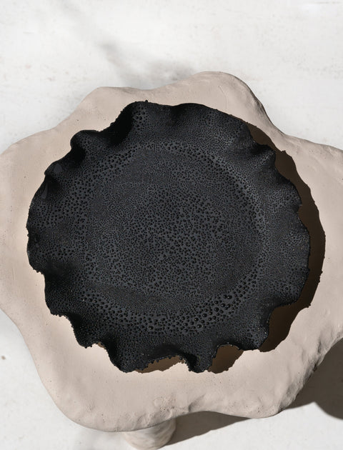 Nathalee Paolinelli Black Lichen Plater Plate