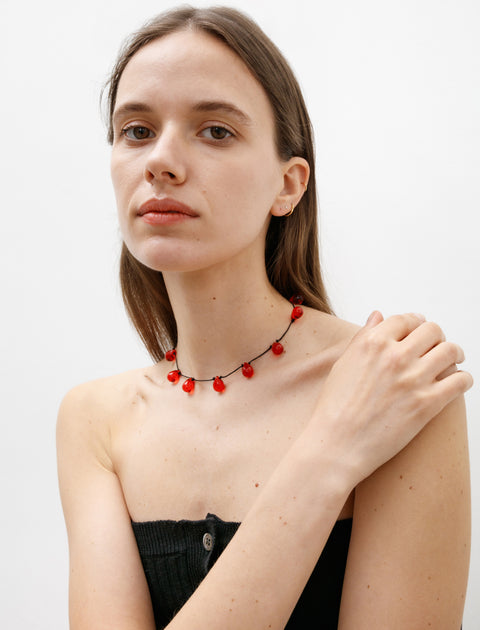 Sisi Joia Noué Necklace Red/Black
