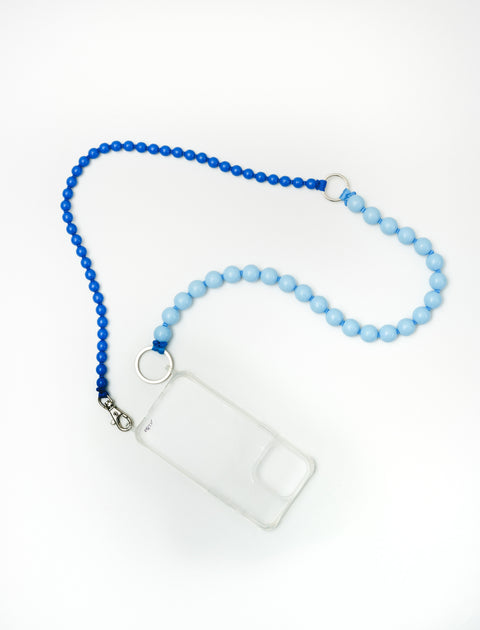 Ina Seifart Handykette Phone Double Chain Long Pastel Blue/Blue