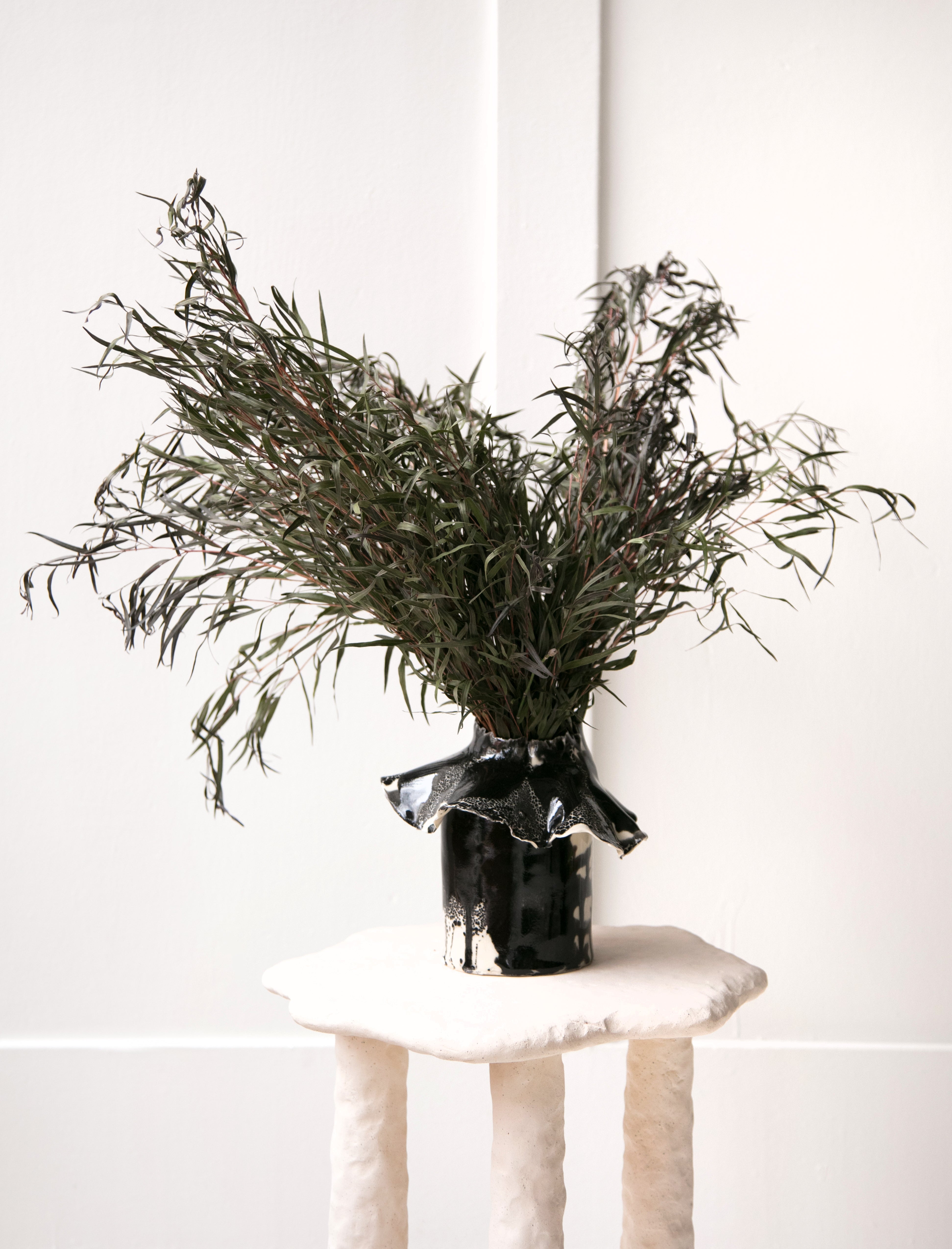 Nathalee Paolinelli Barnacle Vase Terrazzo Black Cream