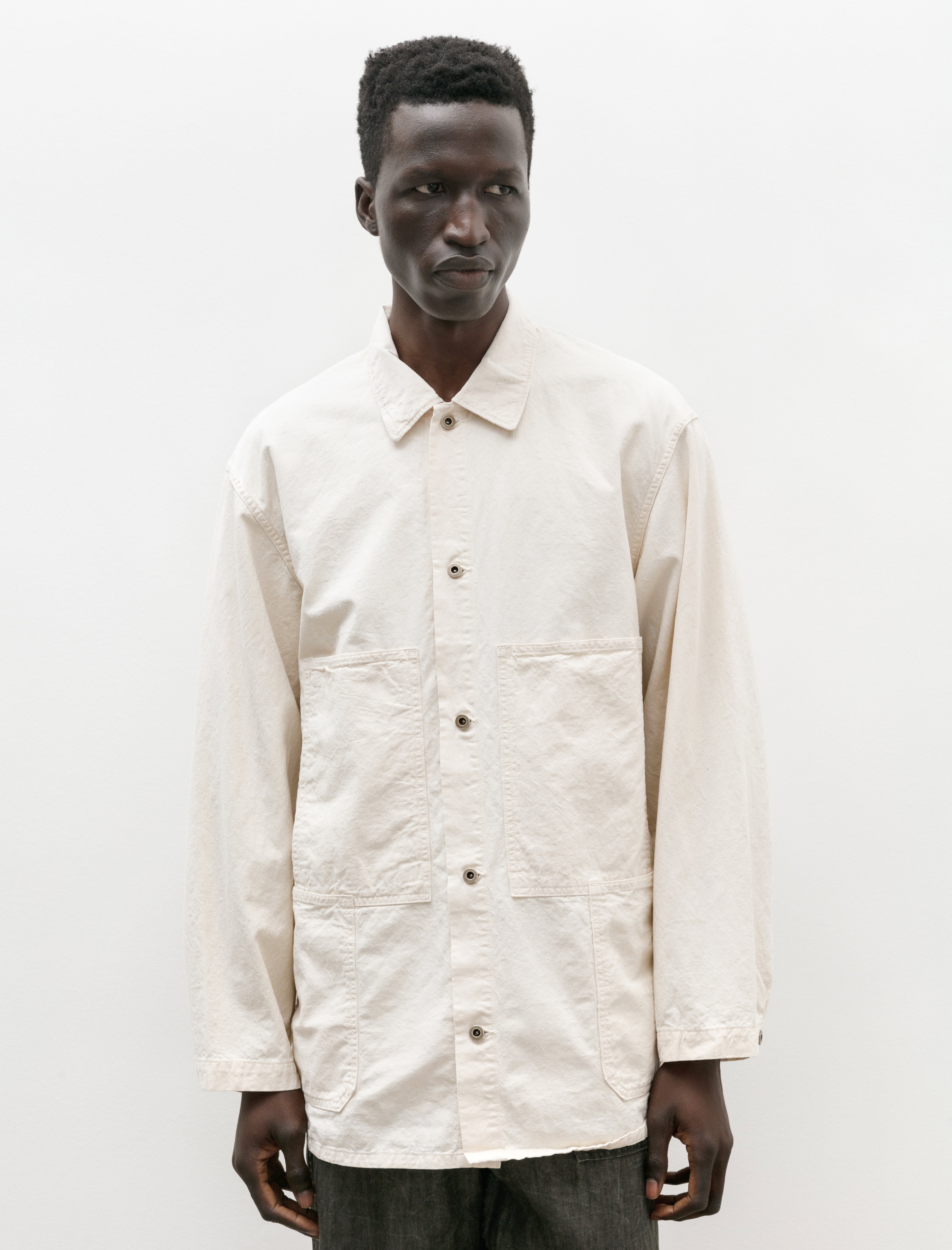 orSlow Original Napped Twill Utility Coverall Ecru