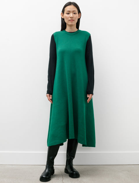CFCL Wool Milan Sleeveless Dress Grass
