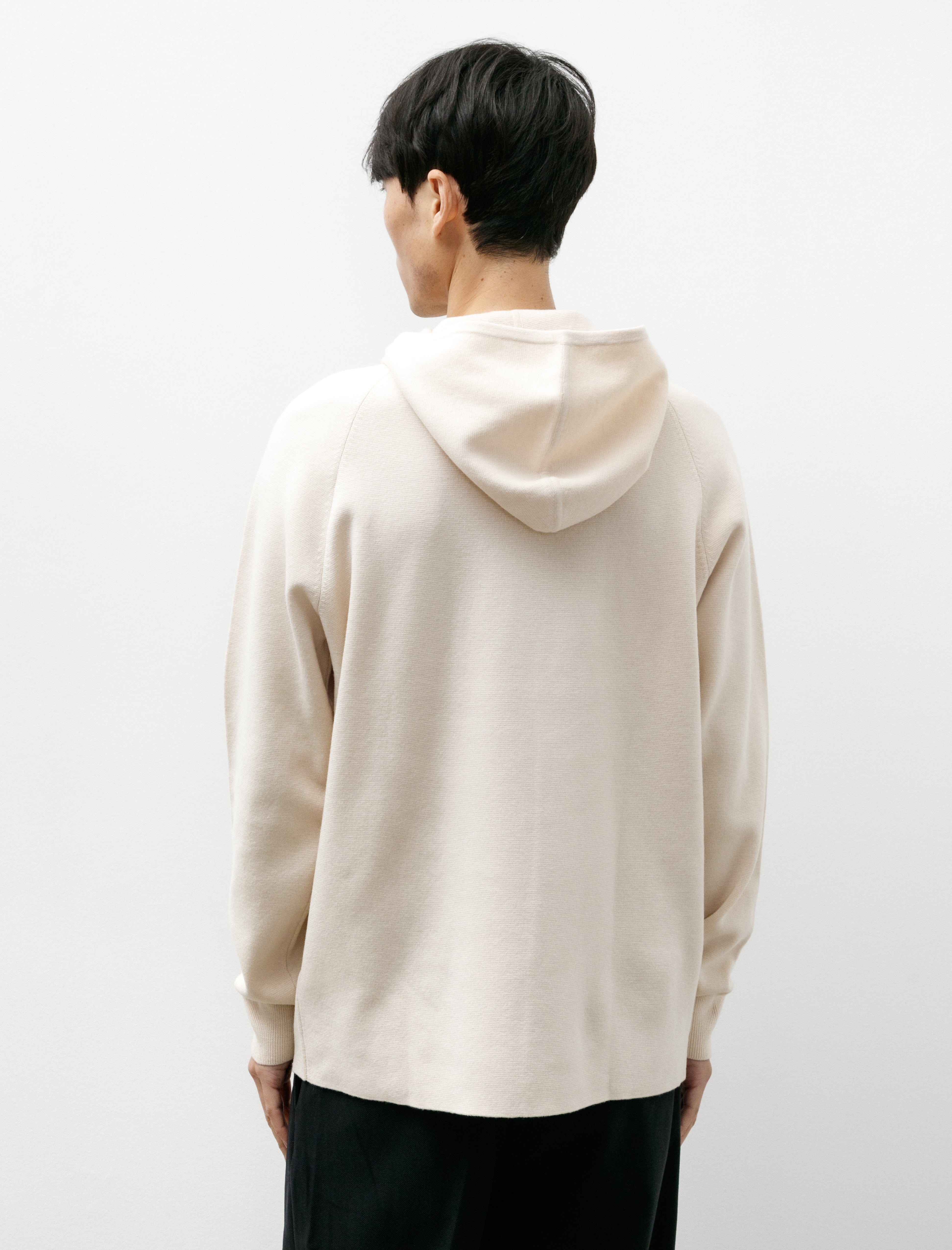Norse Projects Axel Merino Cotton Milano Hoodie Enamel White
