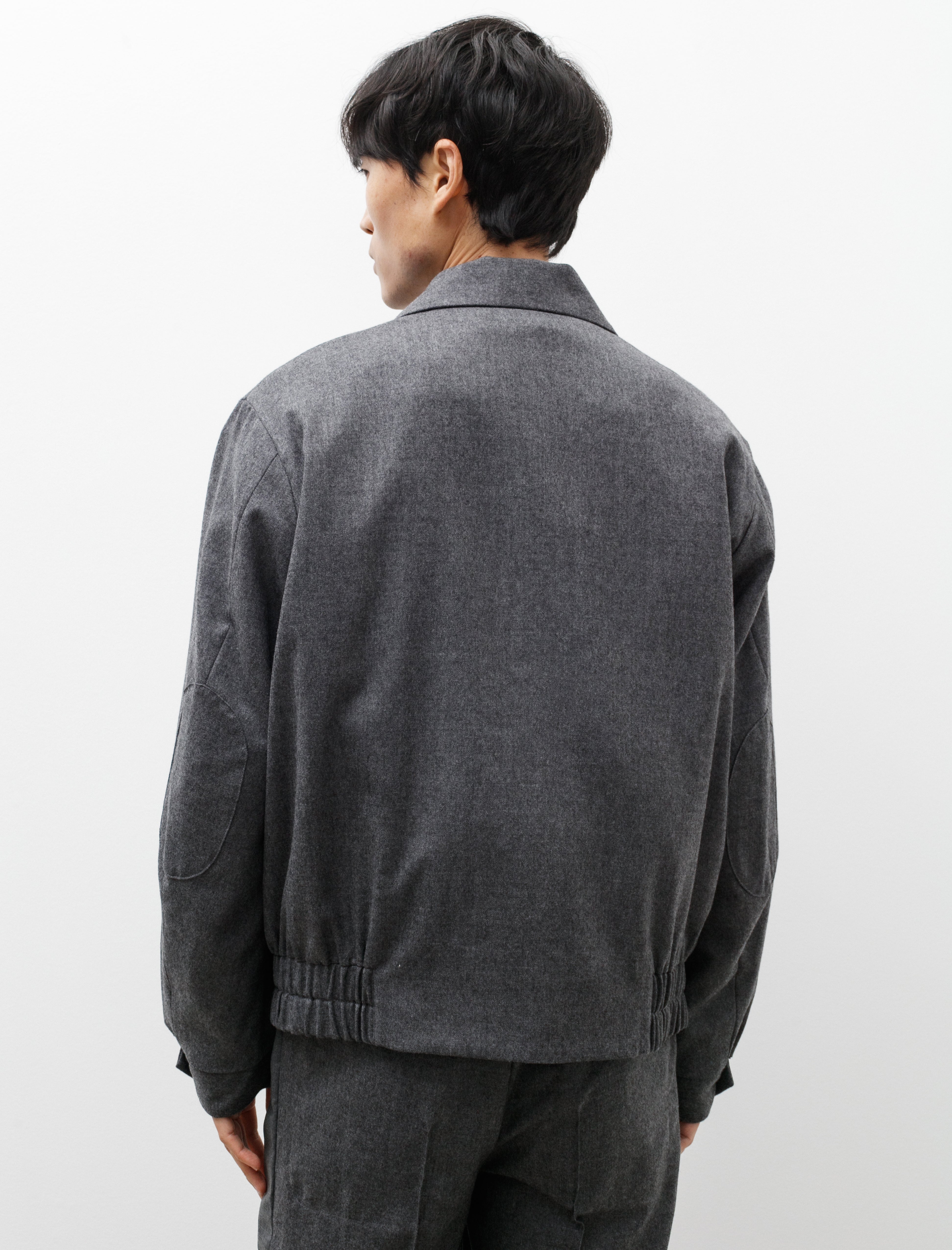 Polyploid Swing Top C Jacket Grey Melange Wool