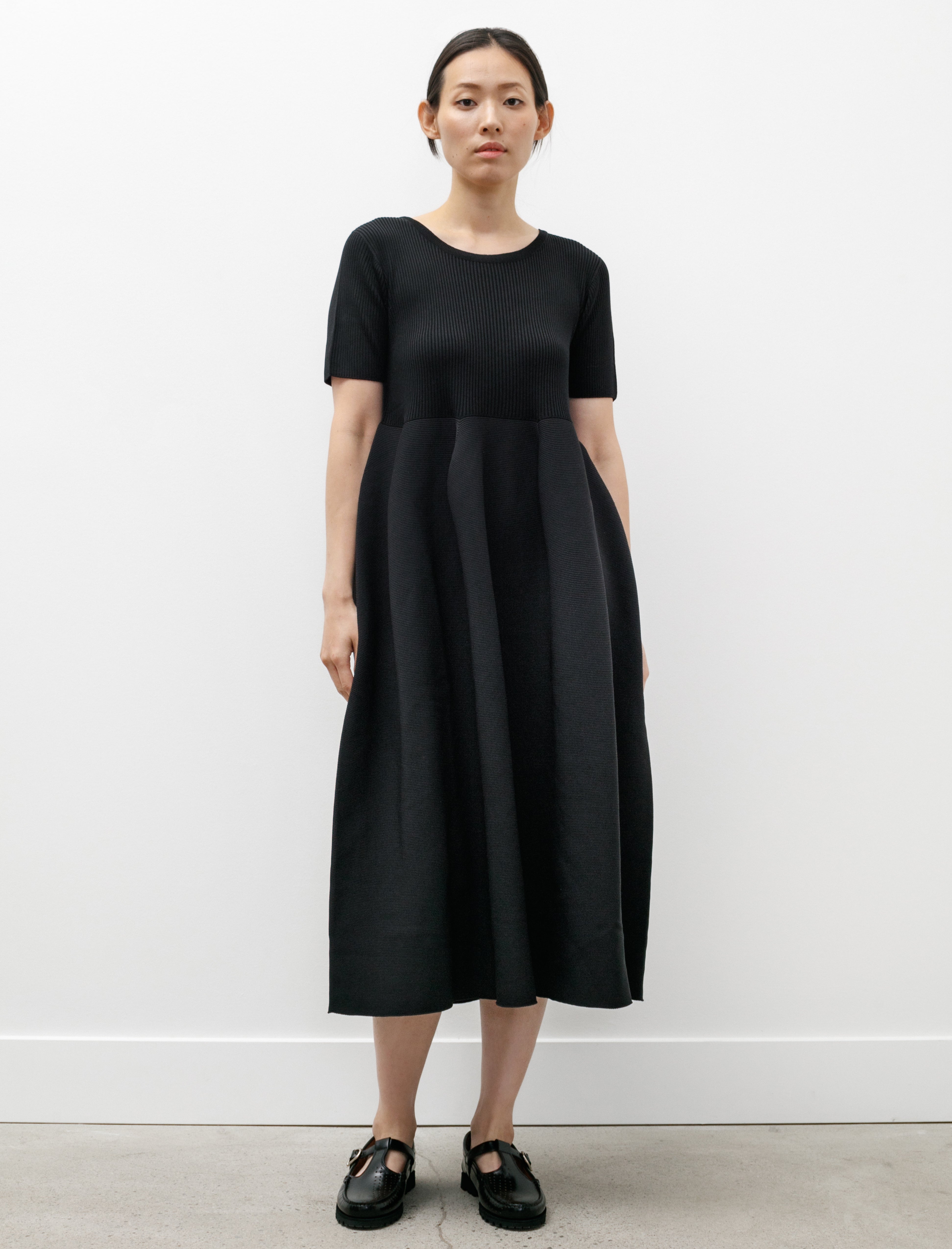 CFCL Pottery Cupro Short Sleeve Dress