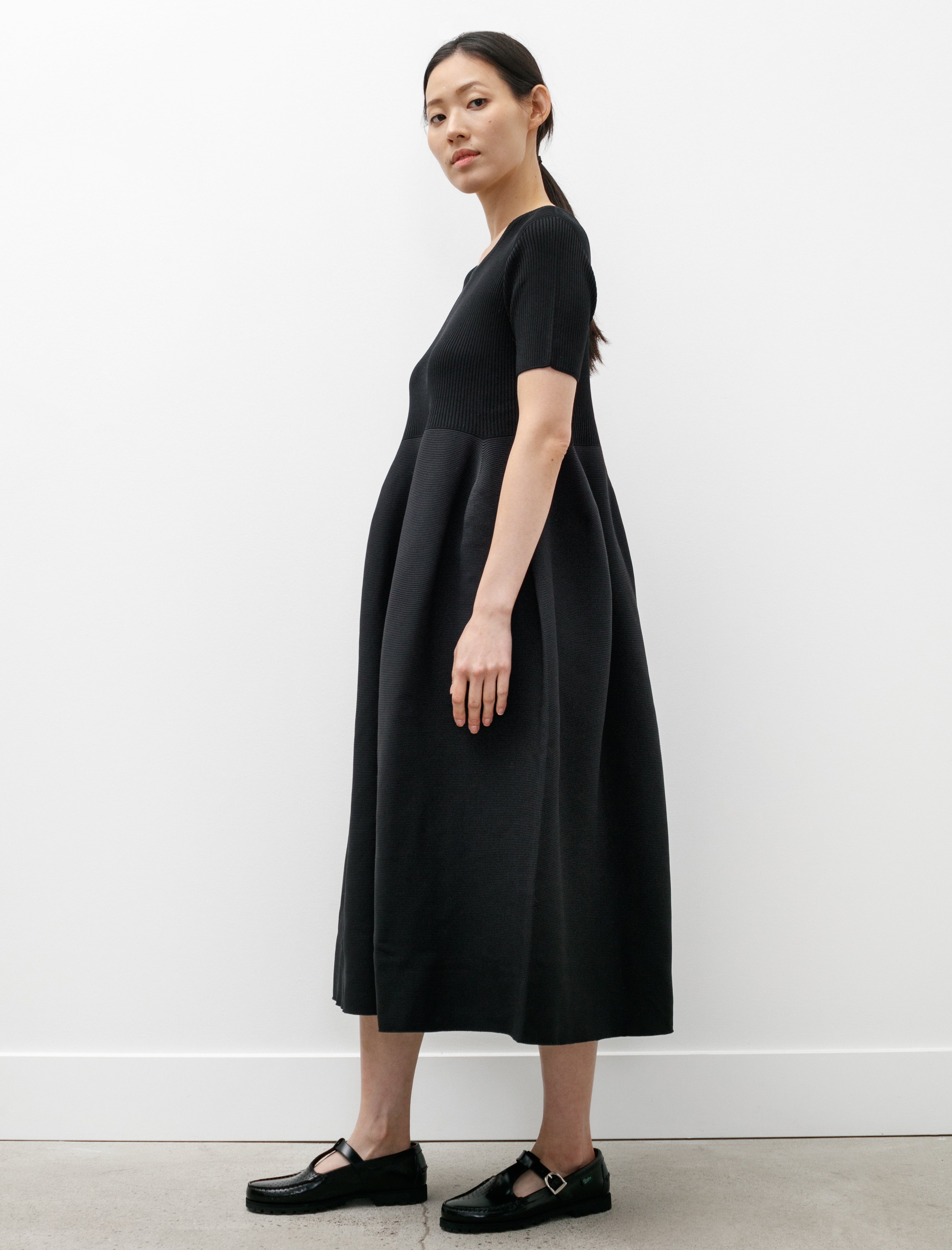 CFCL Pottery Cupro Short Sleeve Dress