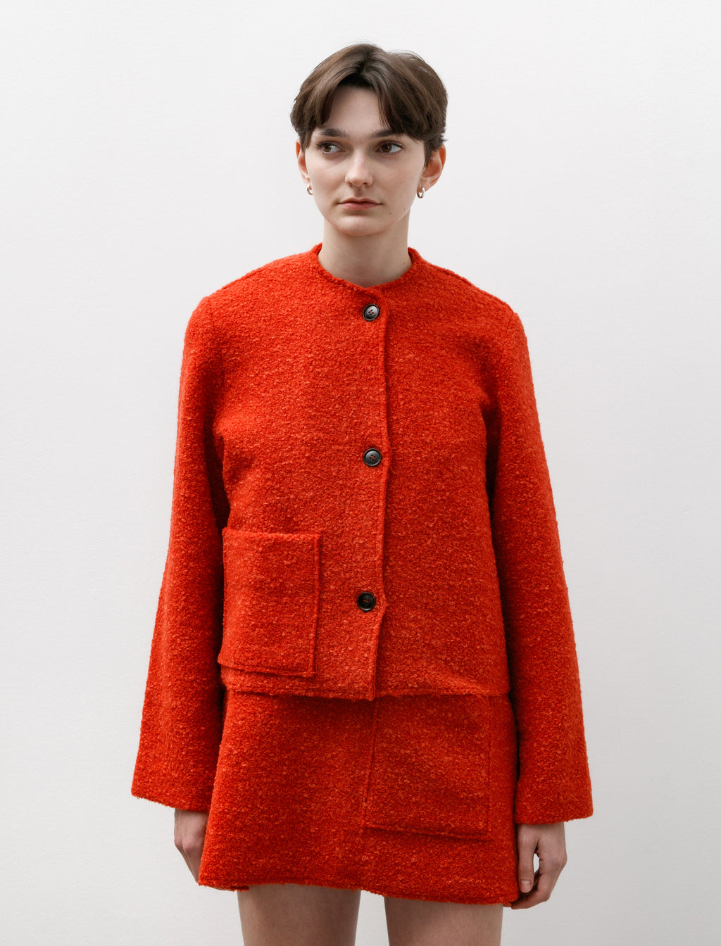 Eleph Bouclé Lulu Jacket Red – Neighbour