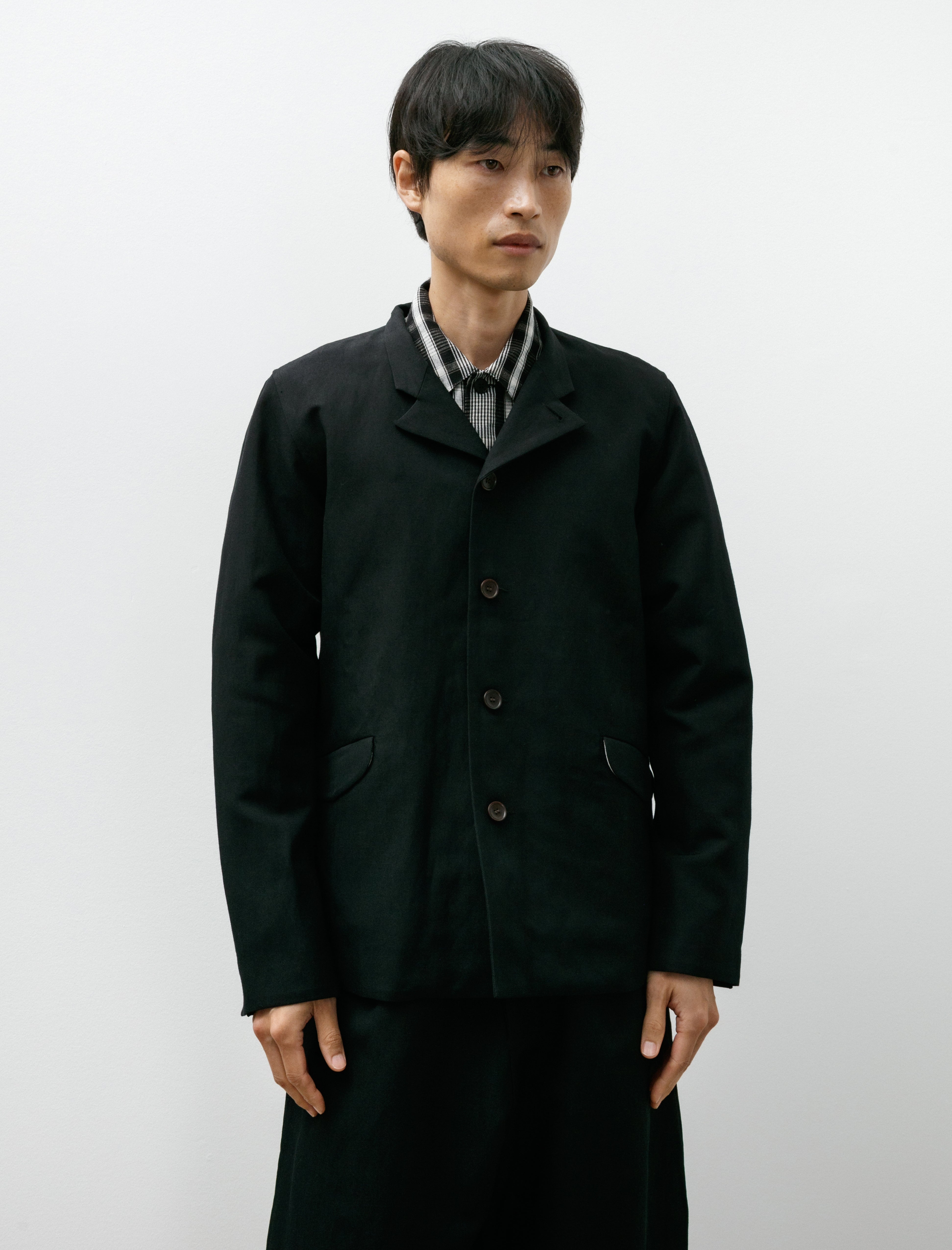 Unkruid Long Walks Black Wool Washi Twill