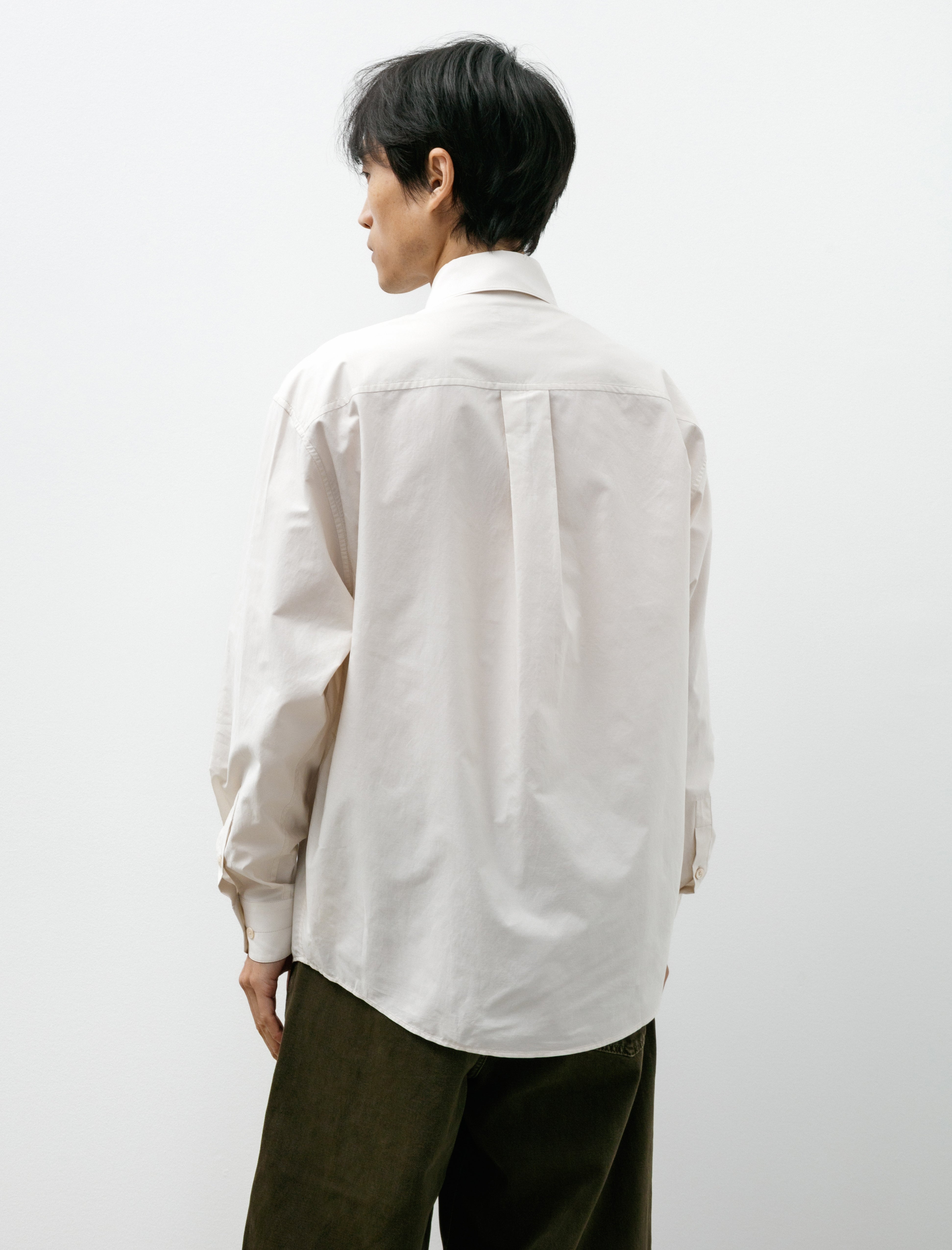 Lemaire Regular Shirt Light Cream
