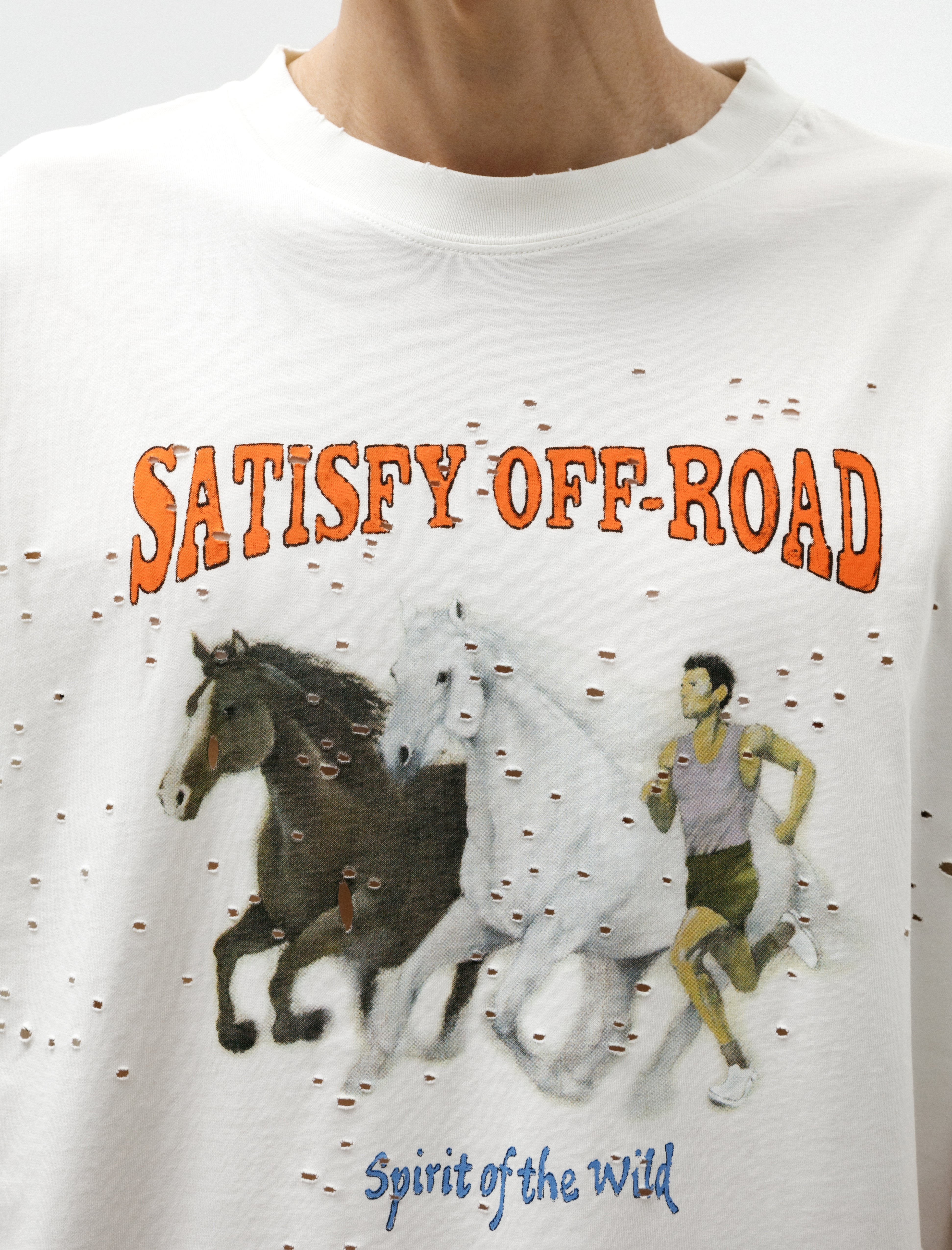 Satisfy Moth Tech T-Shirt Off White