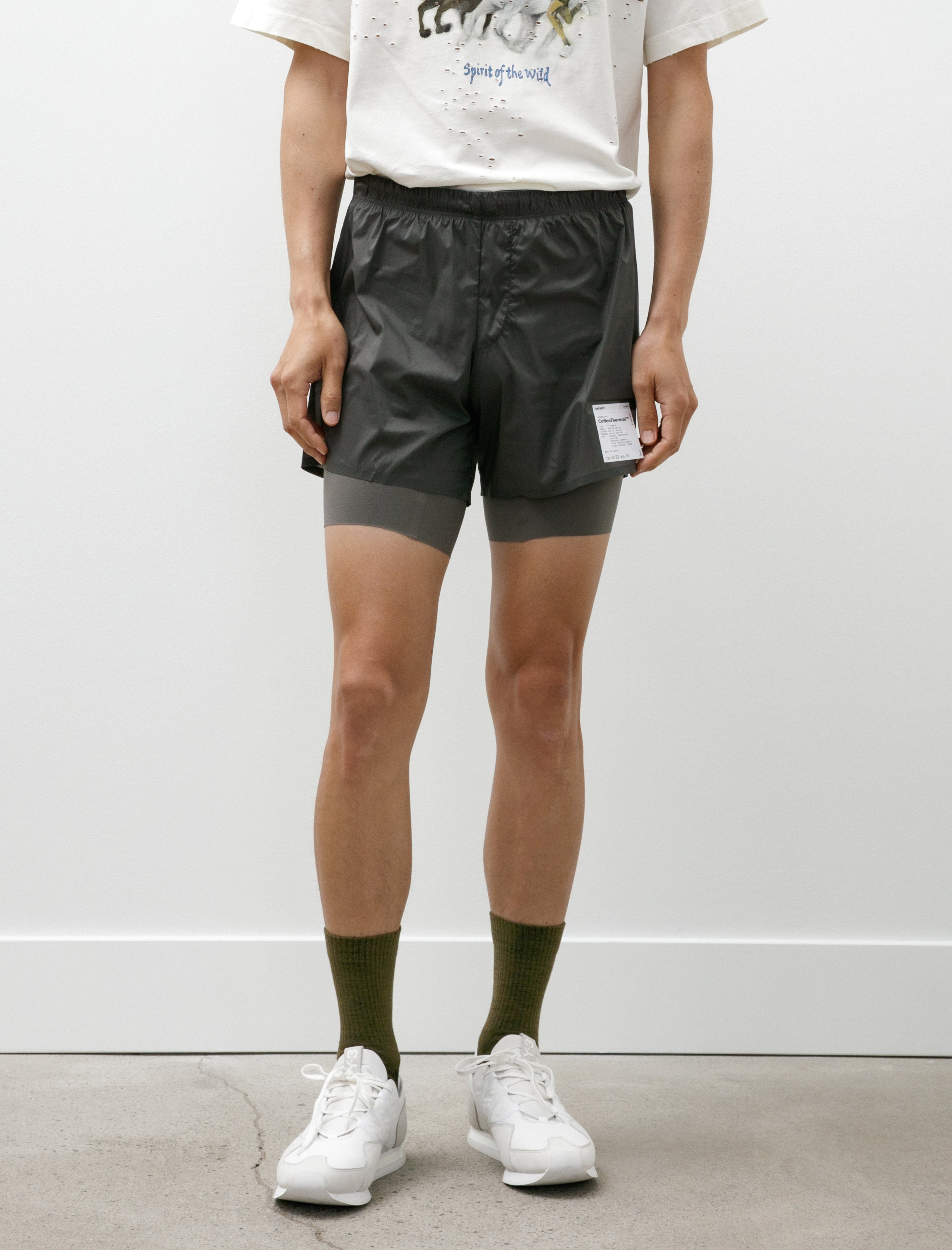 Satisfy Coffee Thermal 8" Shorts Raven