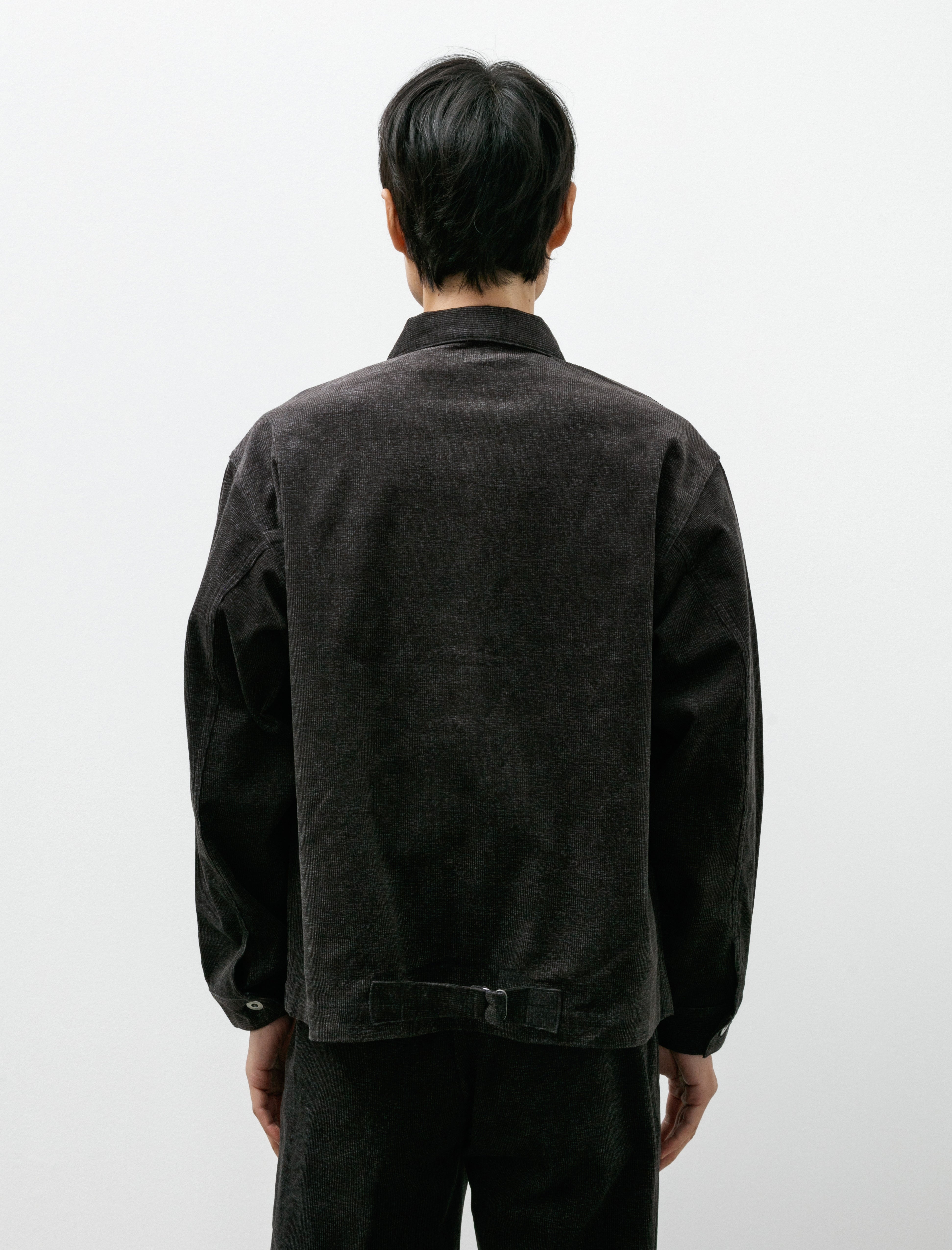 Taiga Takahashi Lot 303 Coverall Jacket Melange Charcoal