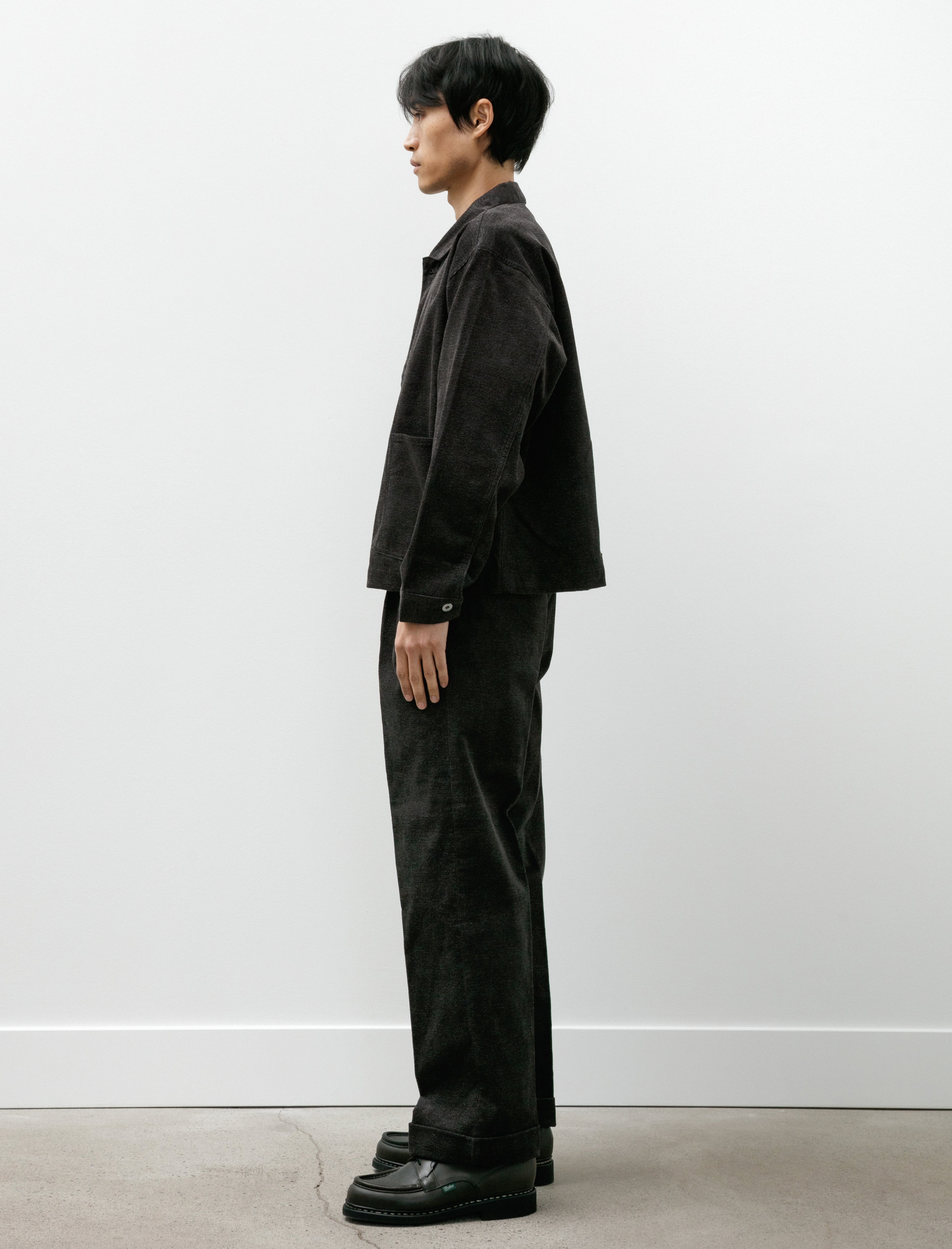 Taiga Takahashi Lot 201 Work Trousers Melange Charcoal