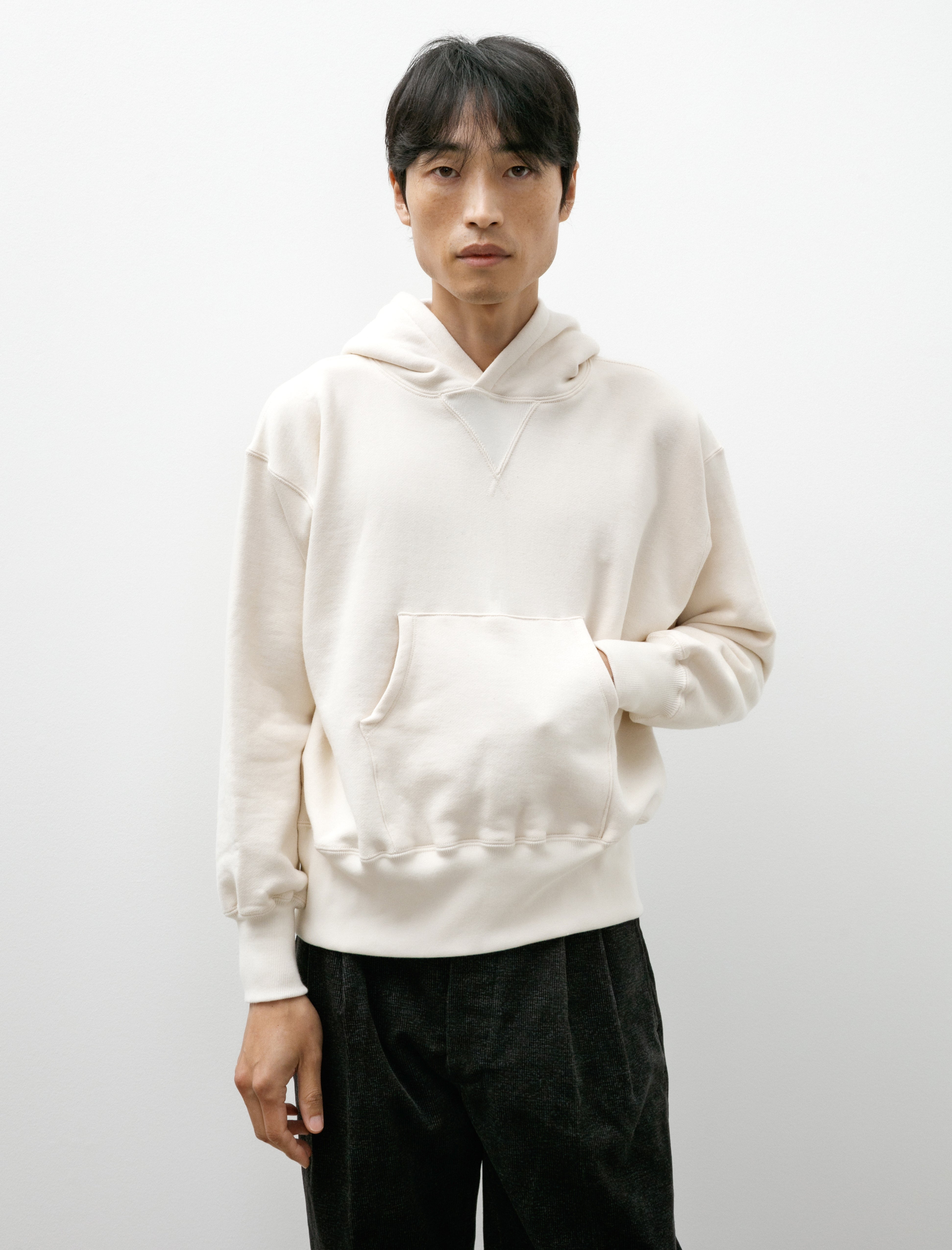 Taiga Takahashi Lot 606 Hooded Sweatshirt Ivory