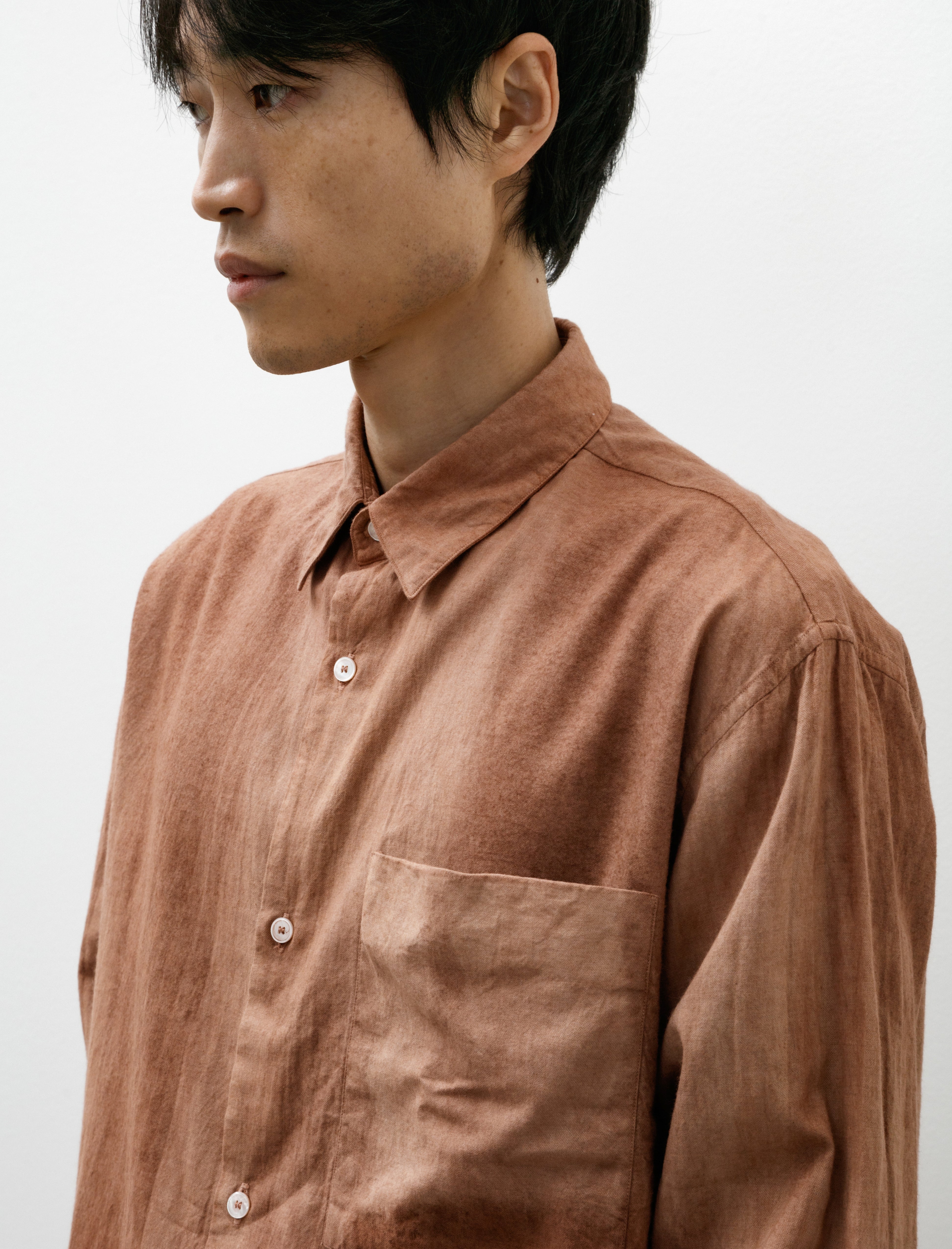 Seya Eternal Shirt Vegetal Hand Dyed Cotton Plum