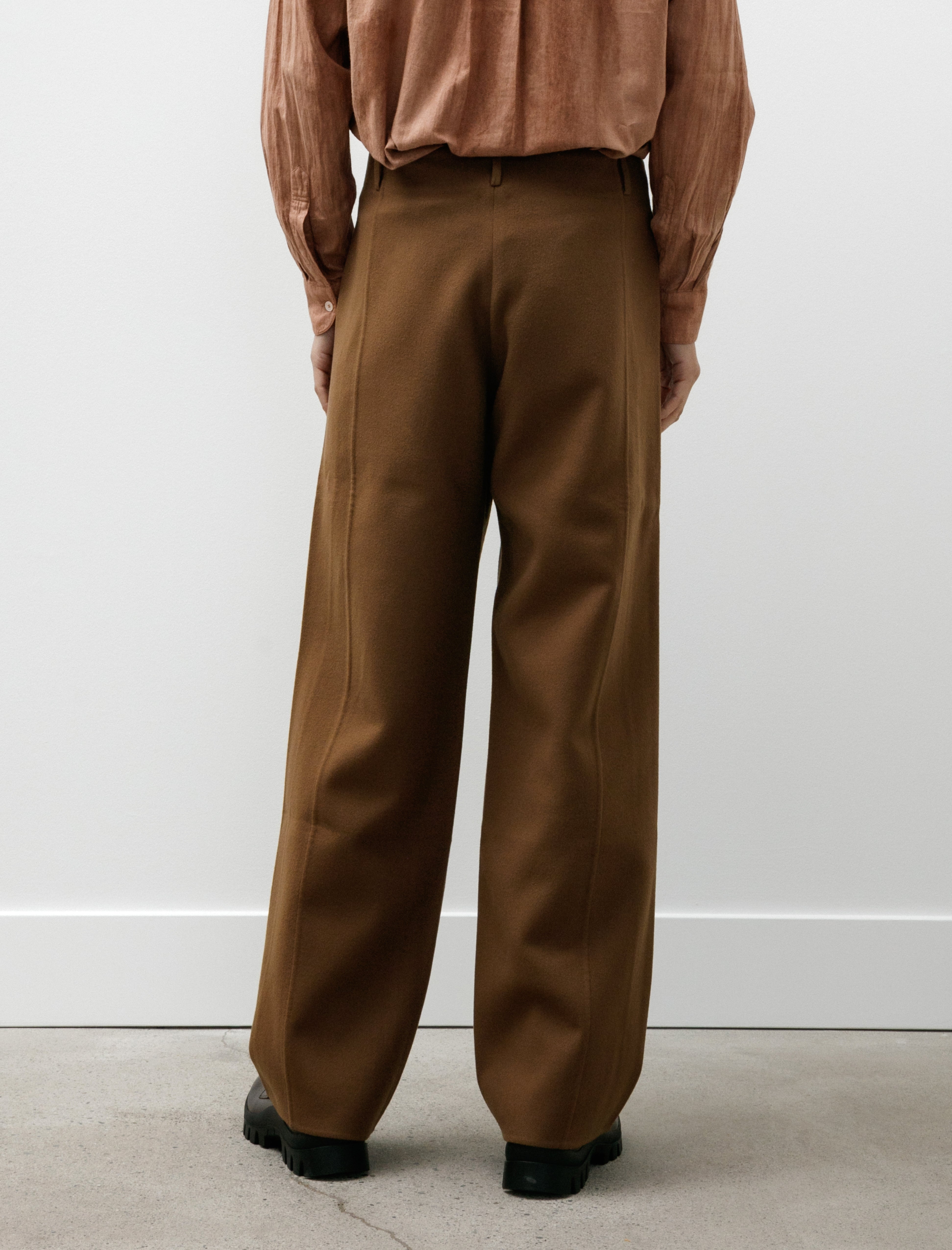 Seya Light Double Face Pants Super Fine 110 Merino Squirrel