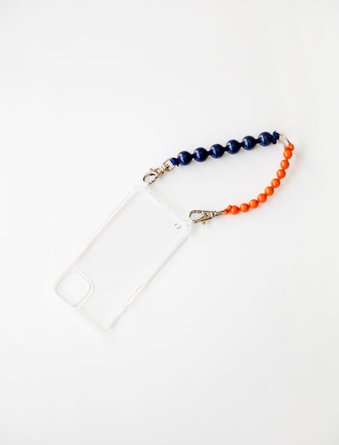 Ina Seifart Handykette Phone Chain Short Blueberry/Orange