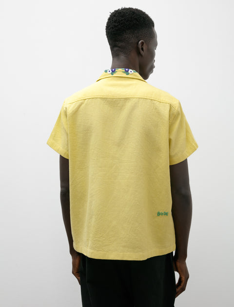 Bode Beaded Chicory SS Shirt Yellow