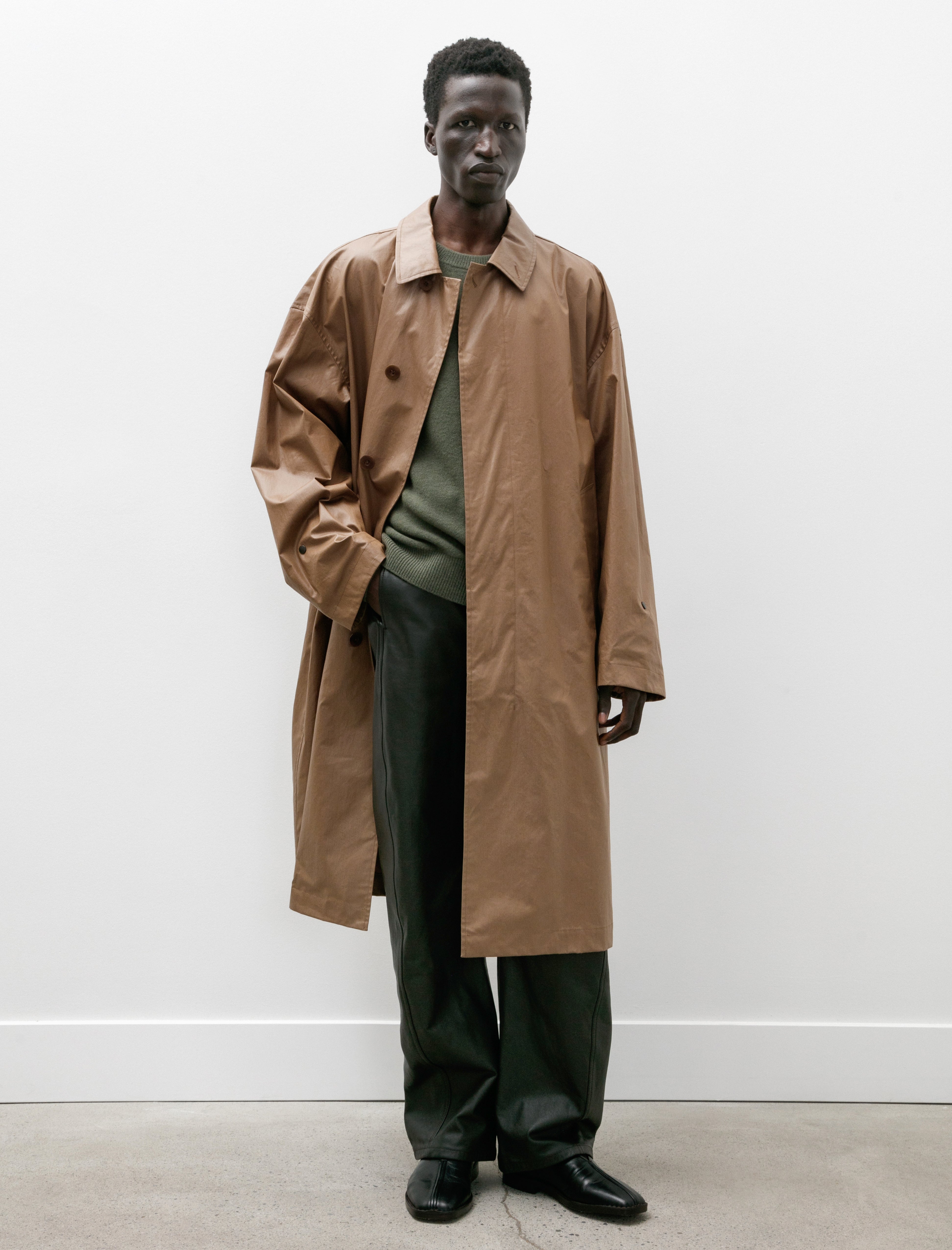 Lemaire Boxy Rain Coat Havana