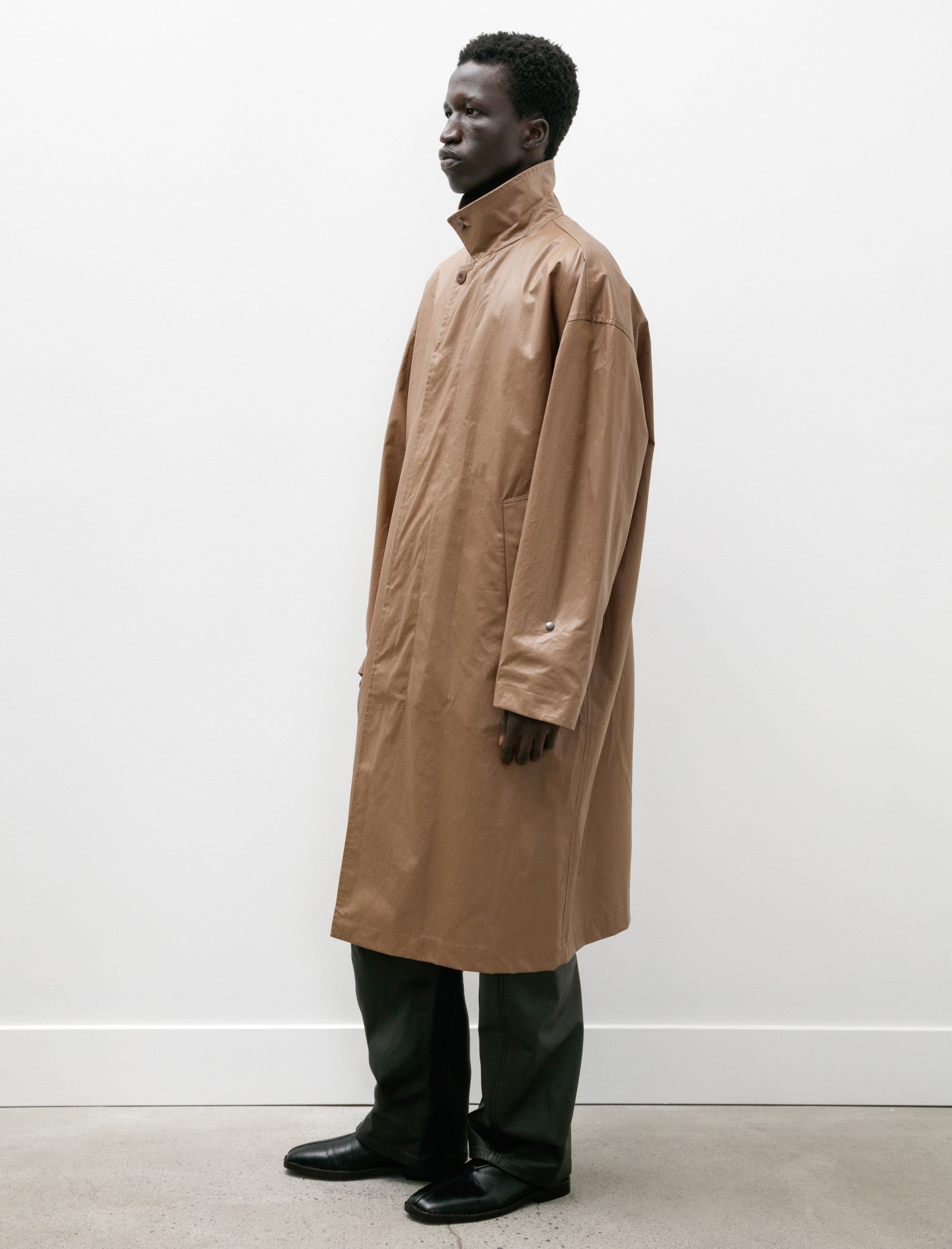 Lemaire Boxy Rain Coat Havana