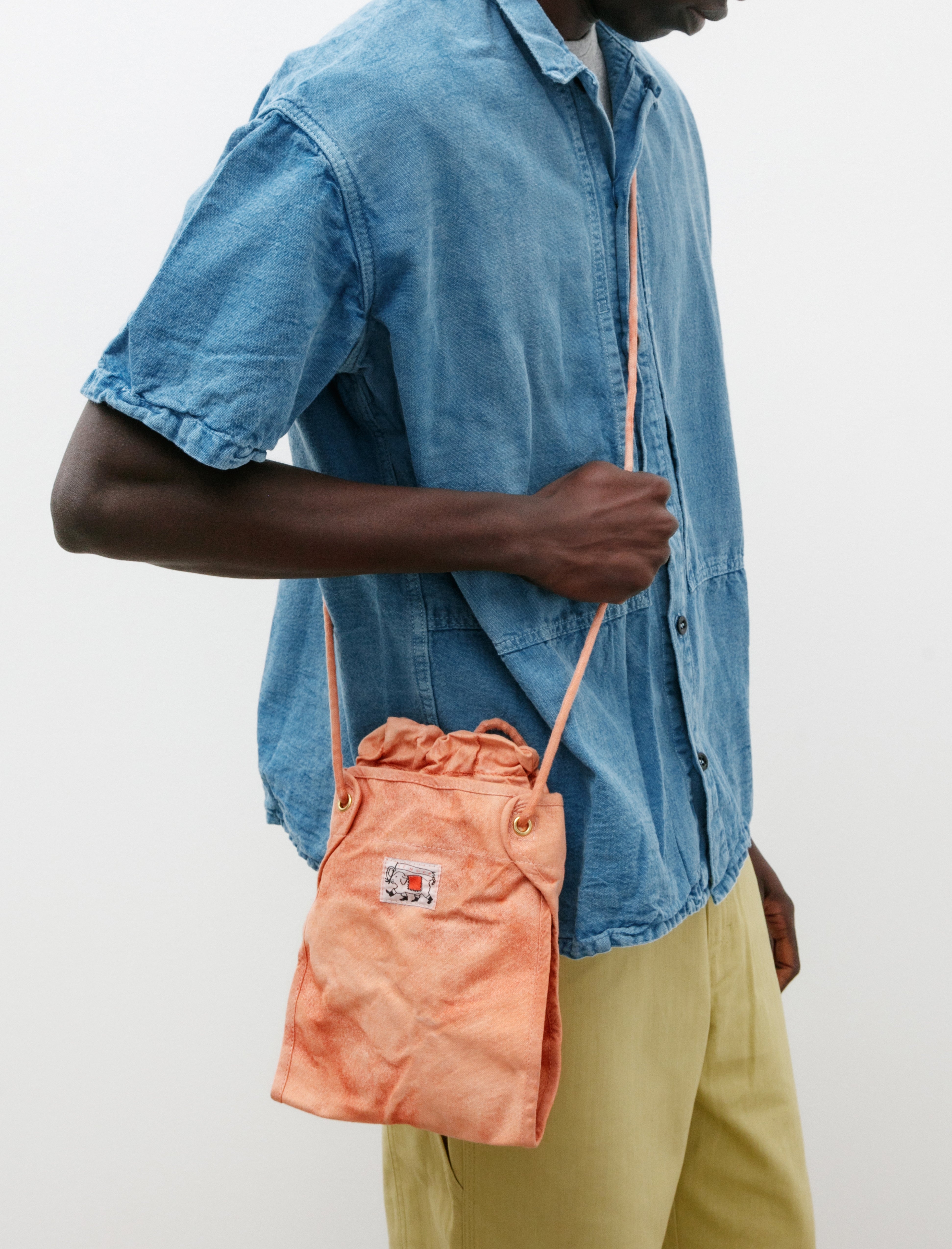 Tender 533 Elephant Ear Pouch Conveyor Belt Canvas Red Ochre