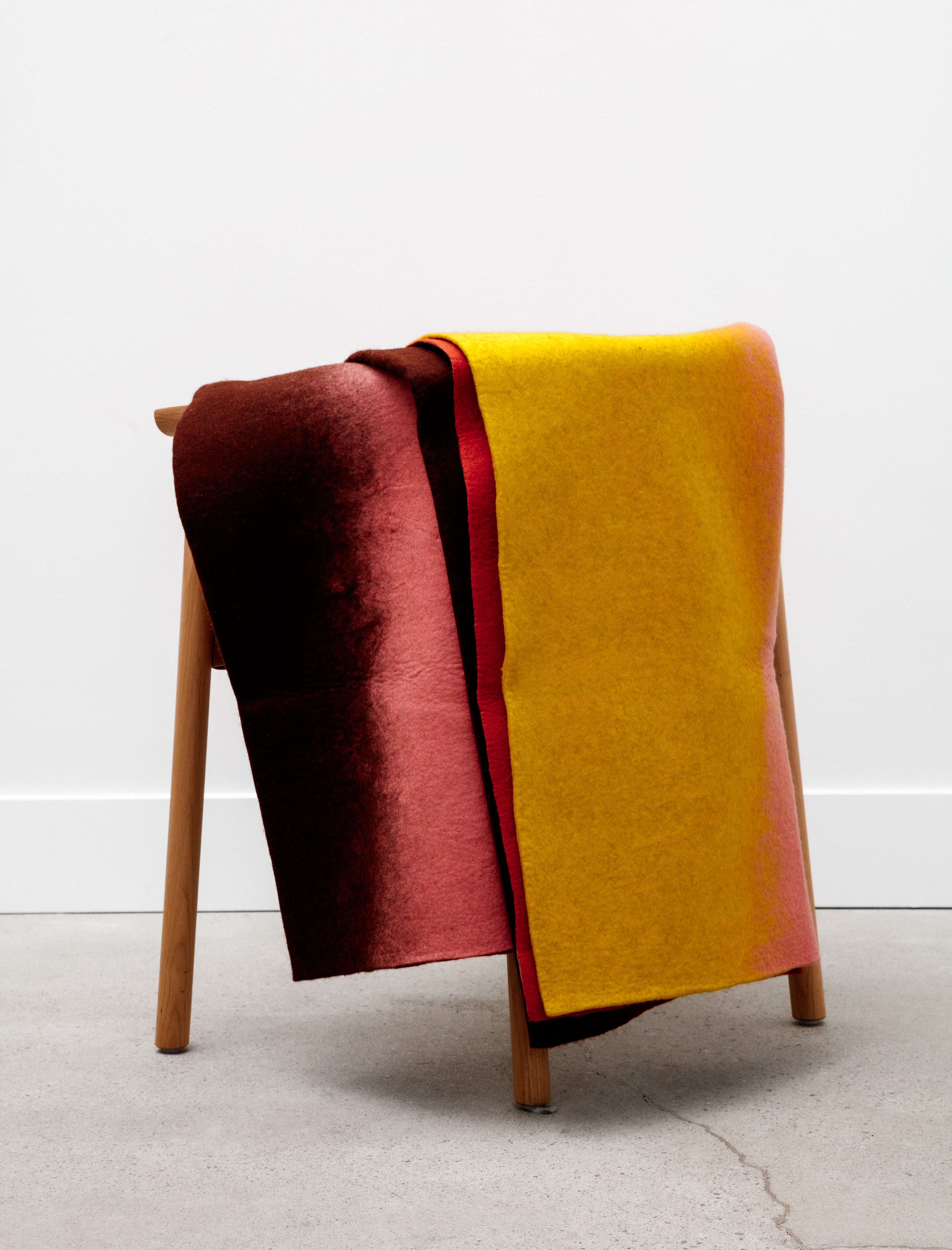 Norlha Felt Ombre Bed Cover Sunrise