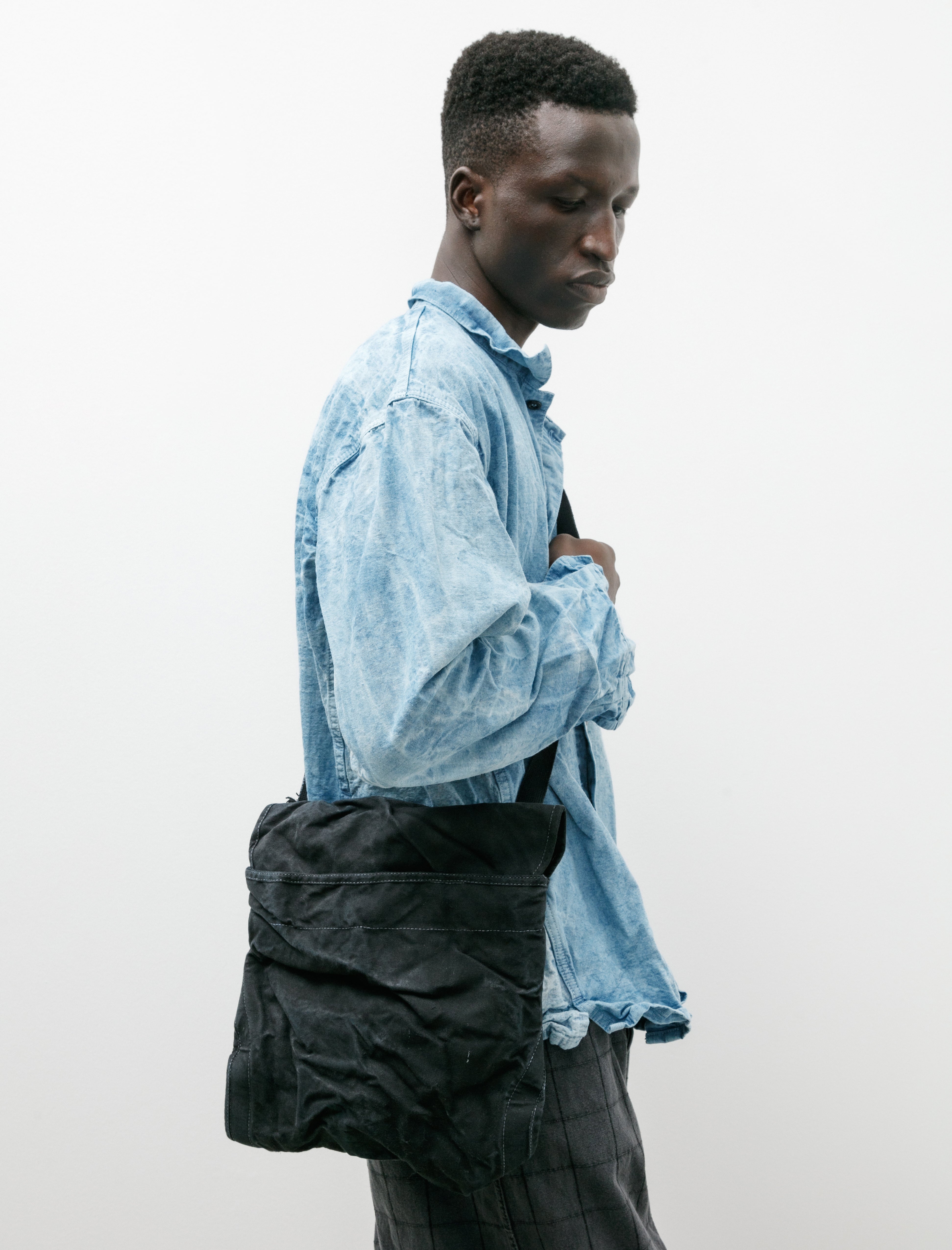 Tender 532 Elephant Ear Satchel Conveyor Belt Canvas Black Hole