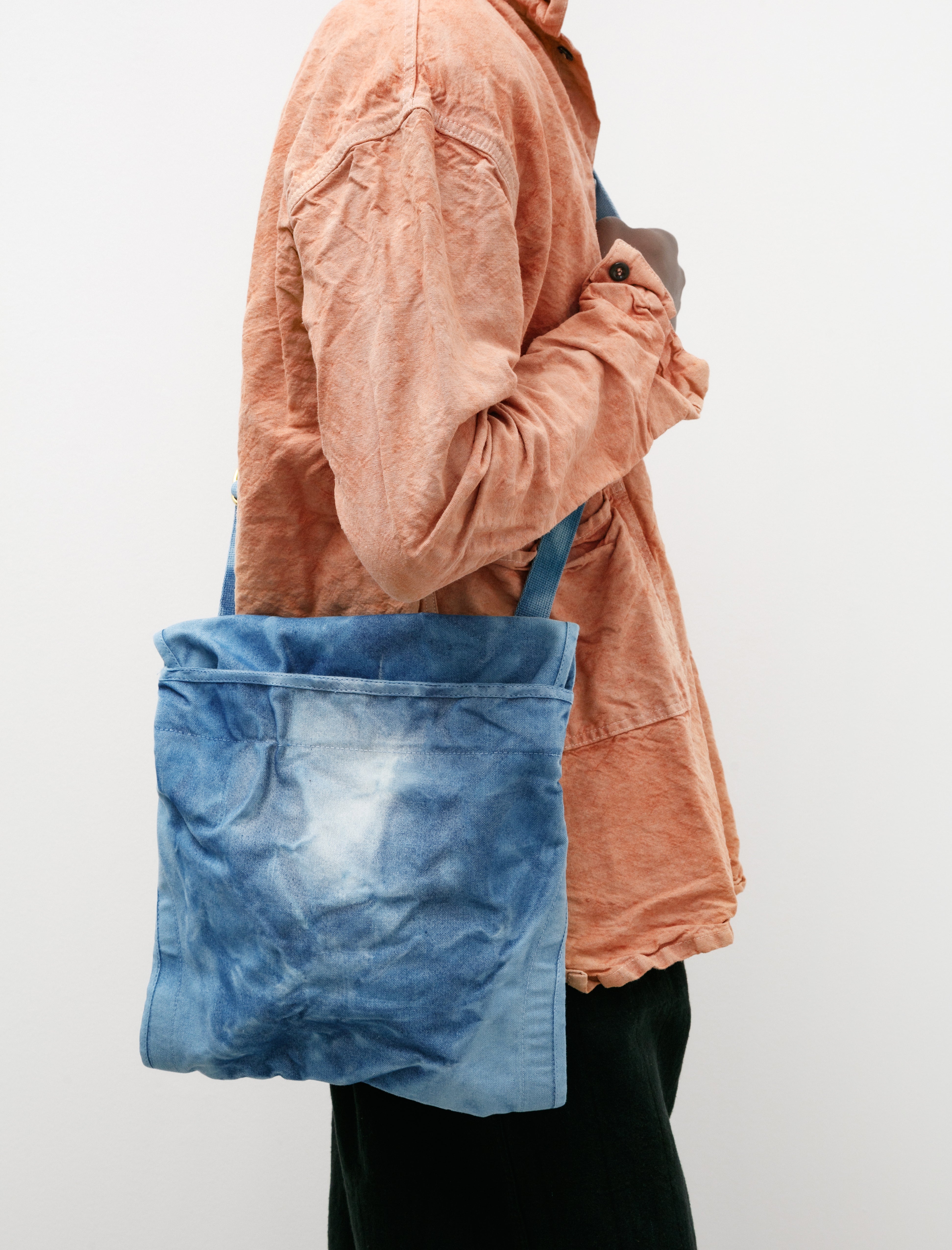 Tender 532 Elephant Ear Satchel Conveyor Belt Canvas Prussian Blue