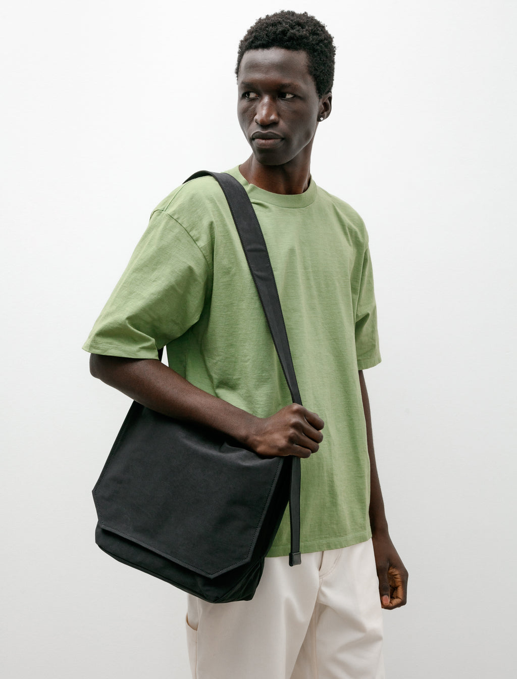 Flap Shoulder Bag Black