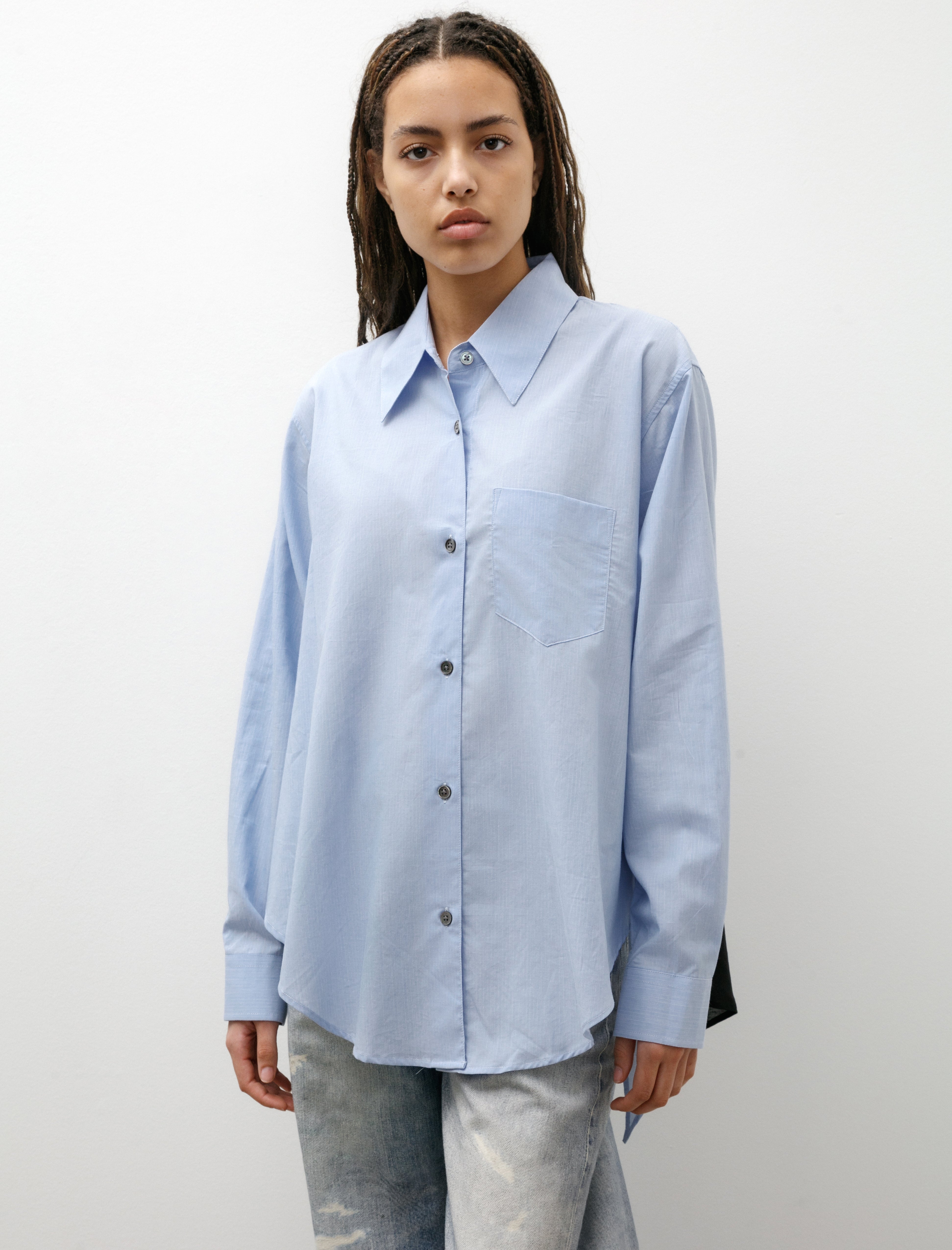 Our Legacy Apron Shirt Azores Stripe Seashore