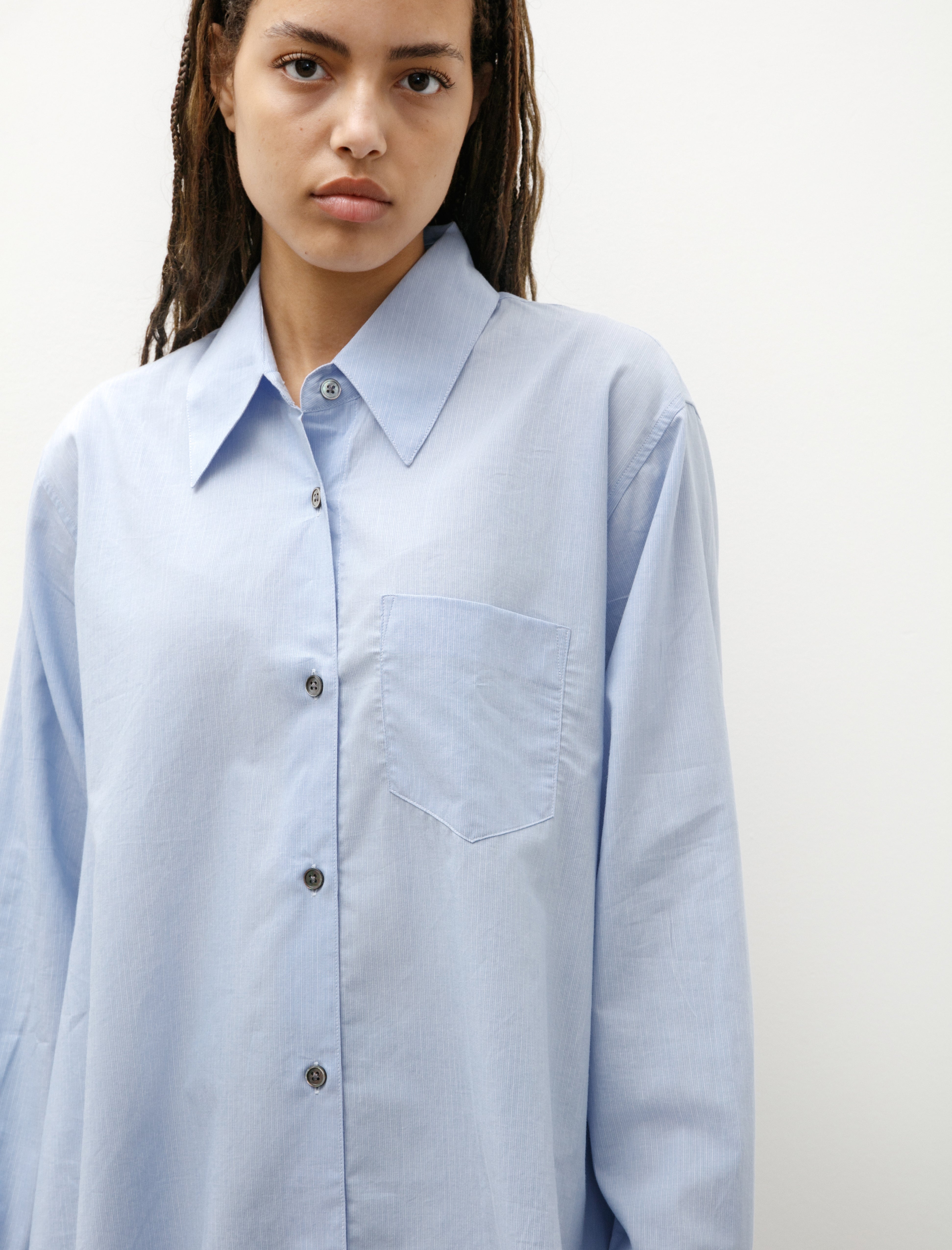 Our Legacy Apron Shirt Azores Stripe Seashore