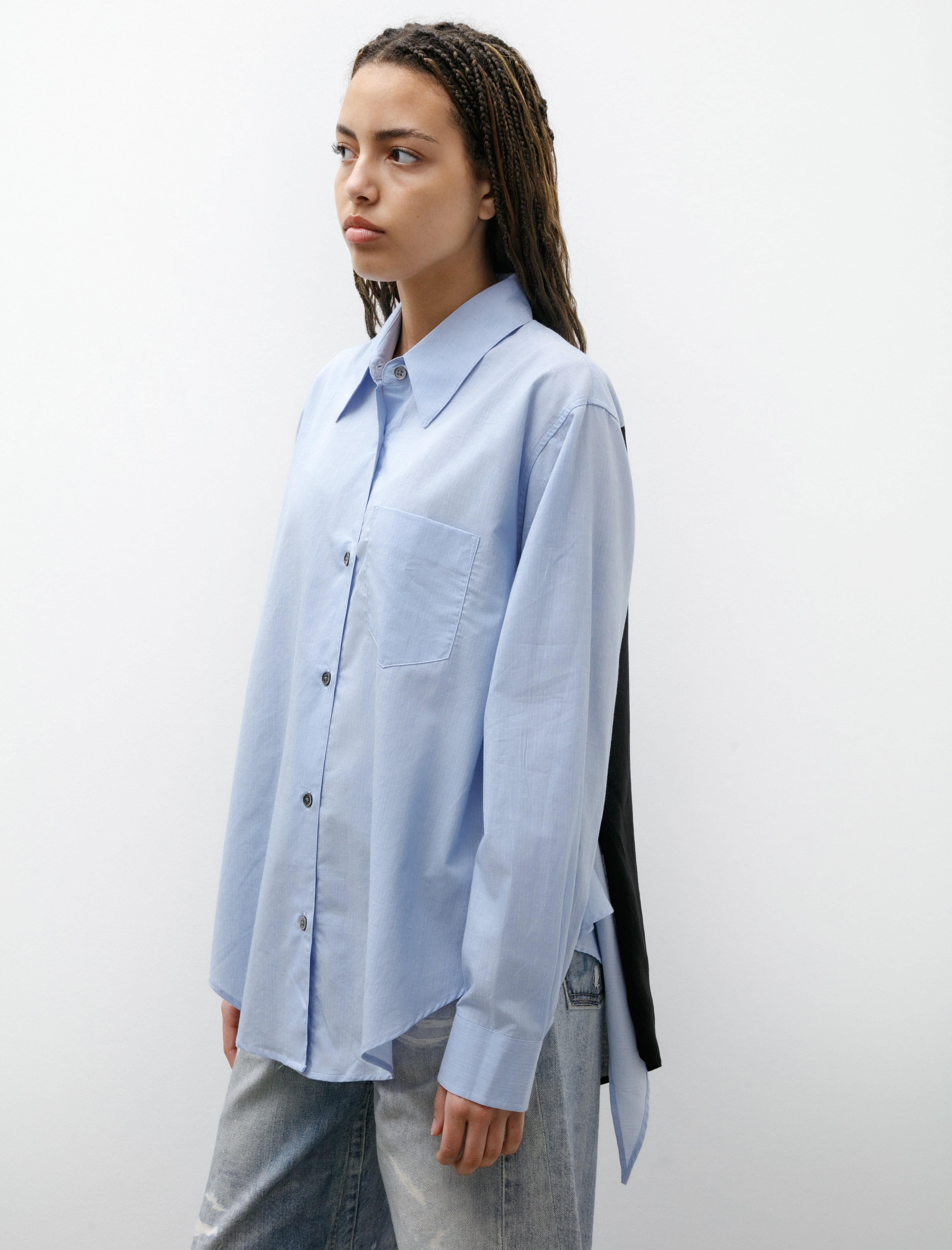 Our Legacy Apron Shirt Azores Stripe Seashore