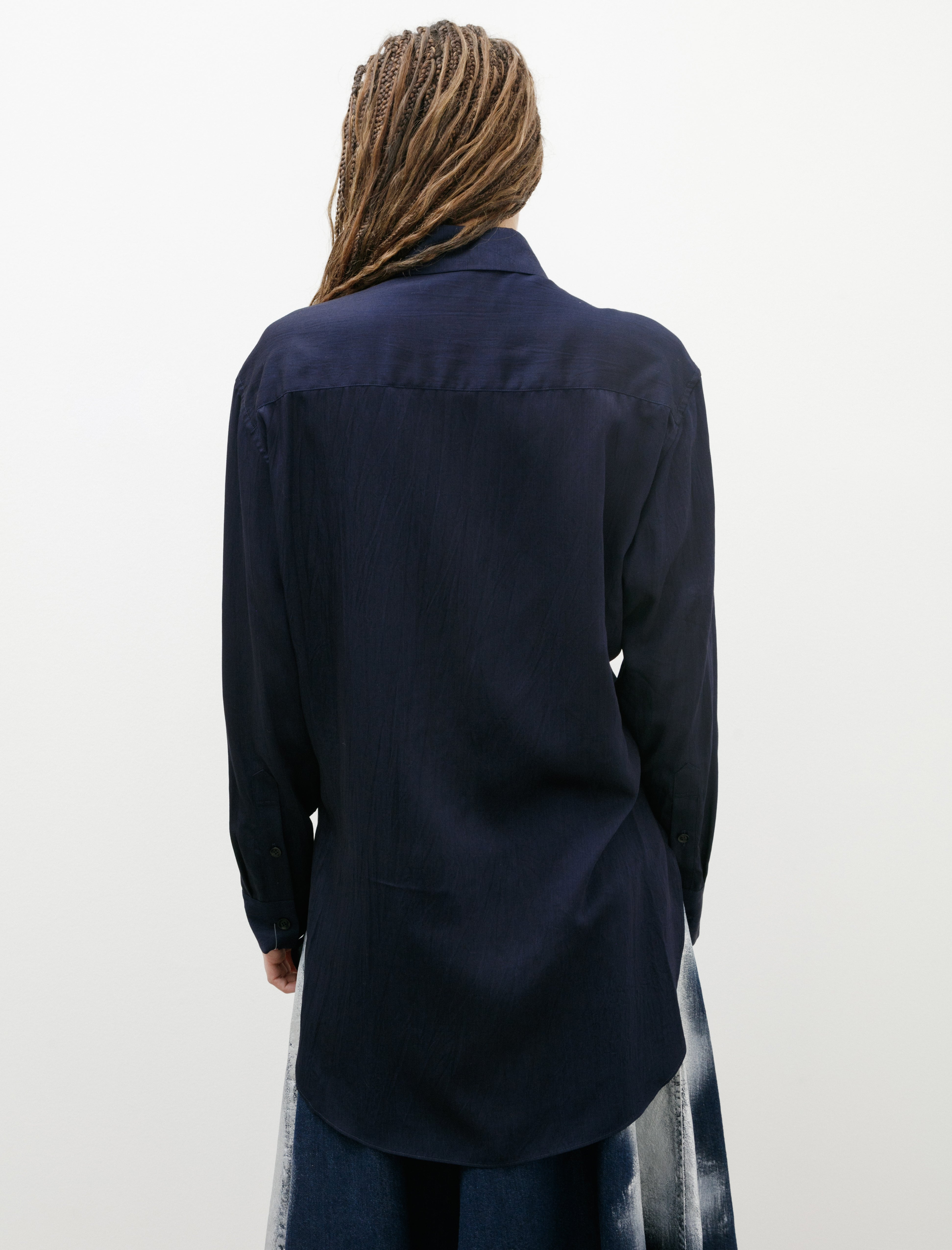 Y's by Yohji Yamamoto Keyhole Work Shirt Indigo