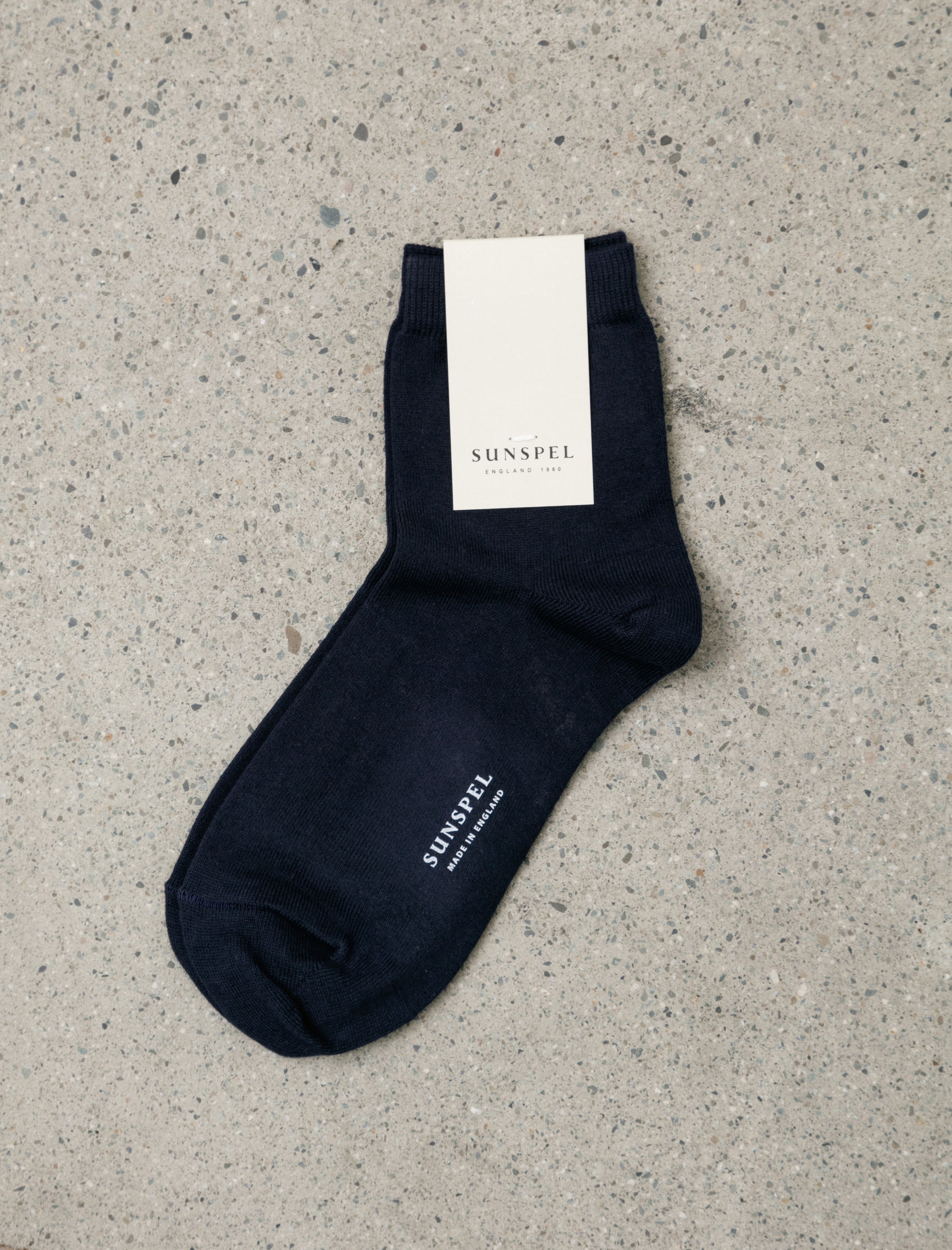 Sunspel Ankle Socks Navy