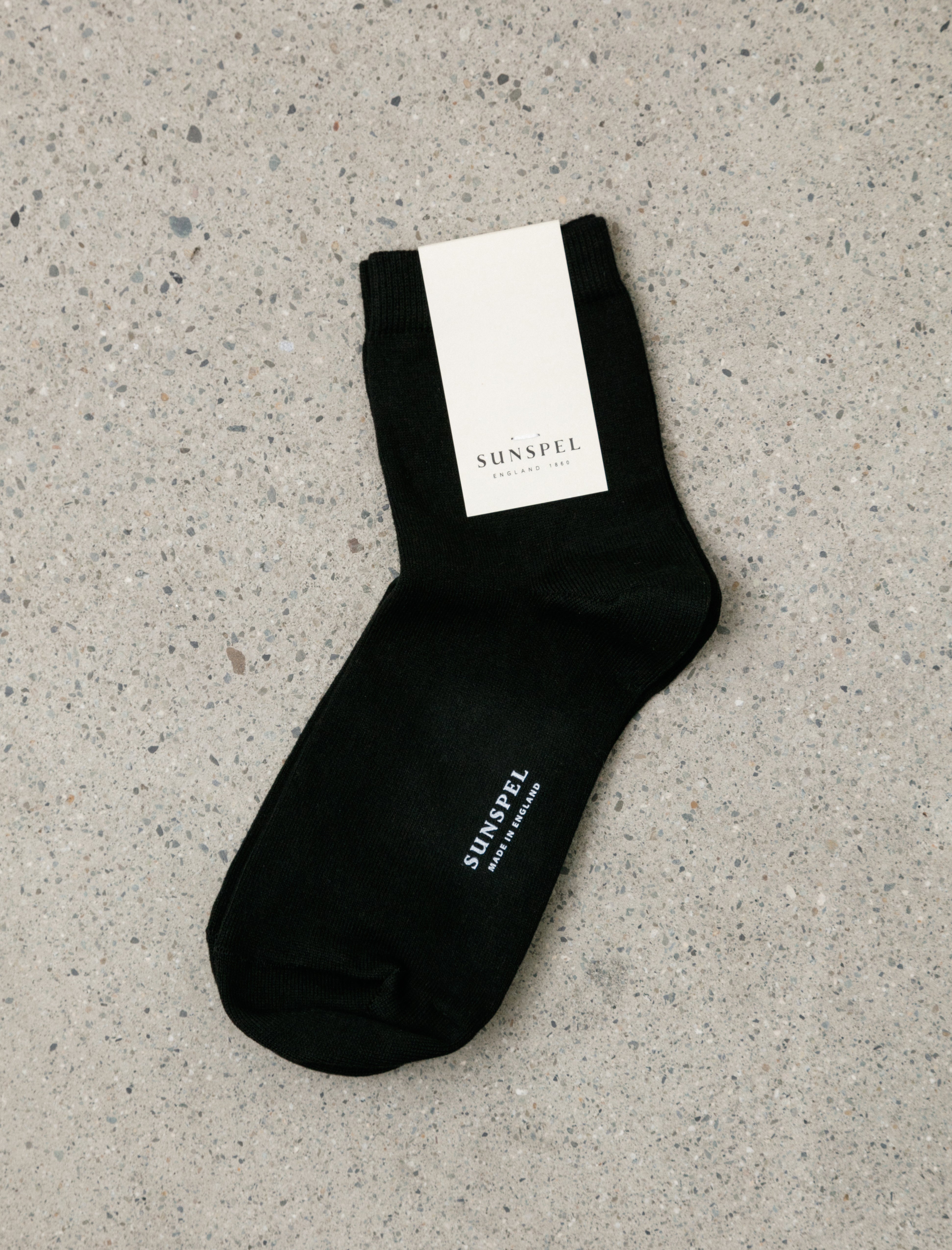 Sunspel Ankle Socks Black
