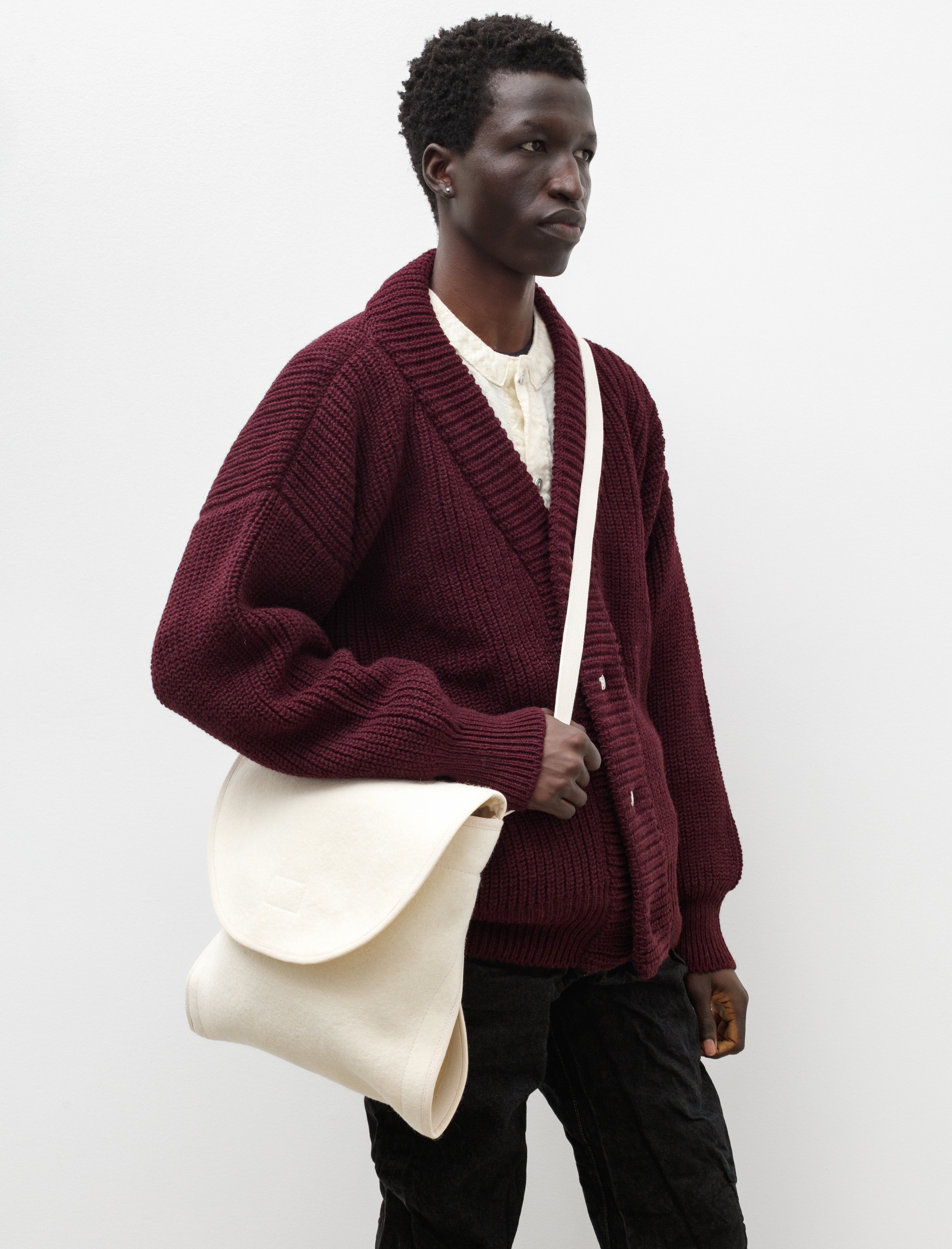 Tender 532 Elephant Ear Satchel Tennis Ball Cloth Ecru