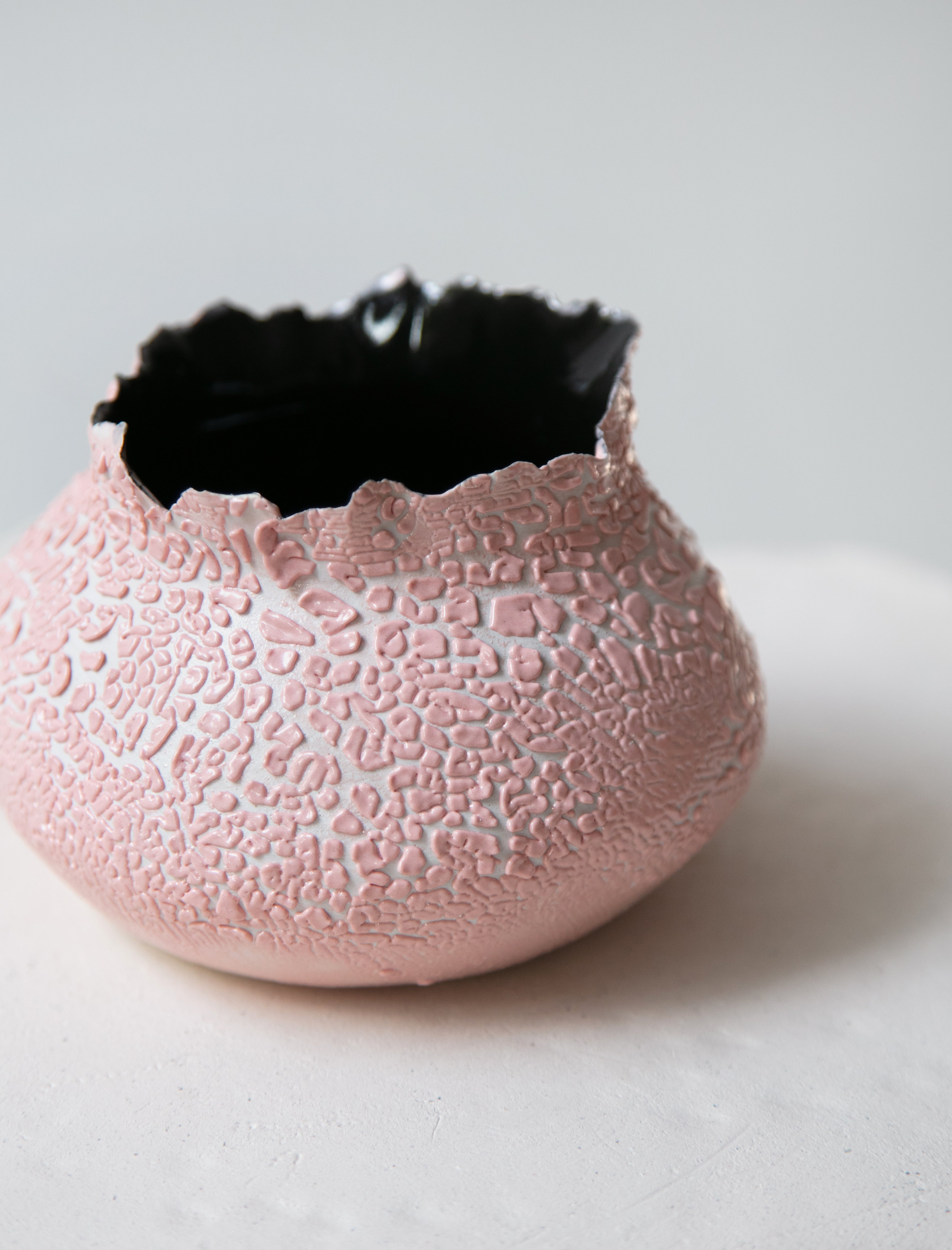 Nathalee Paolinelli Pink Lichen Orb Small