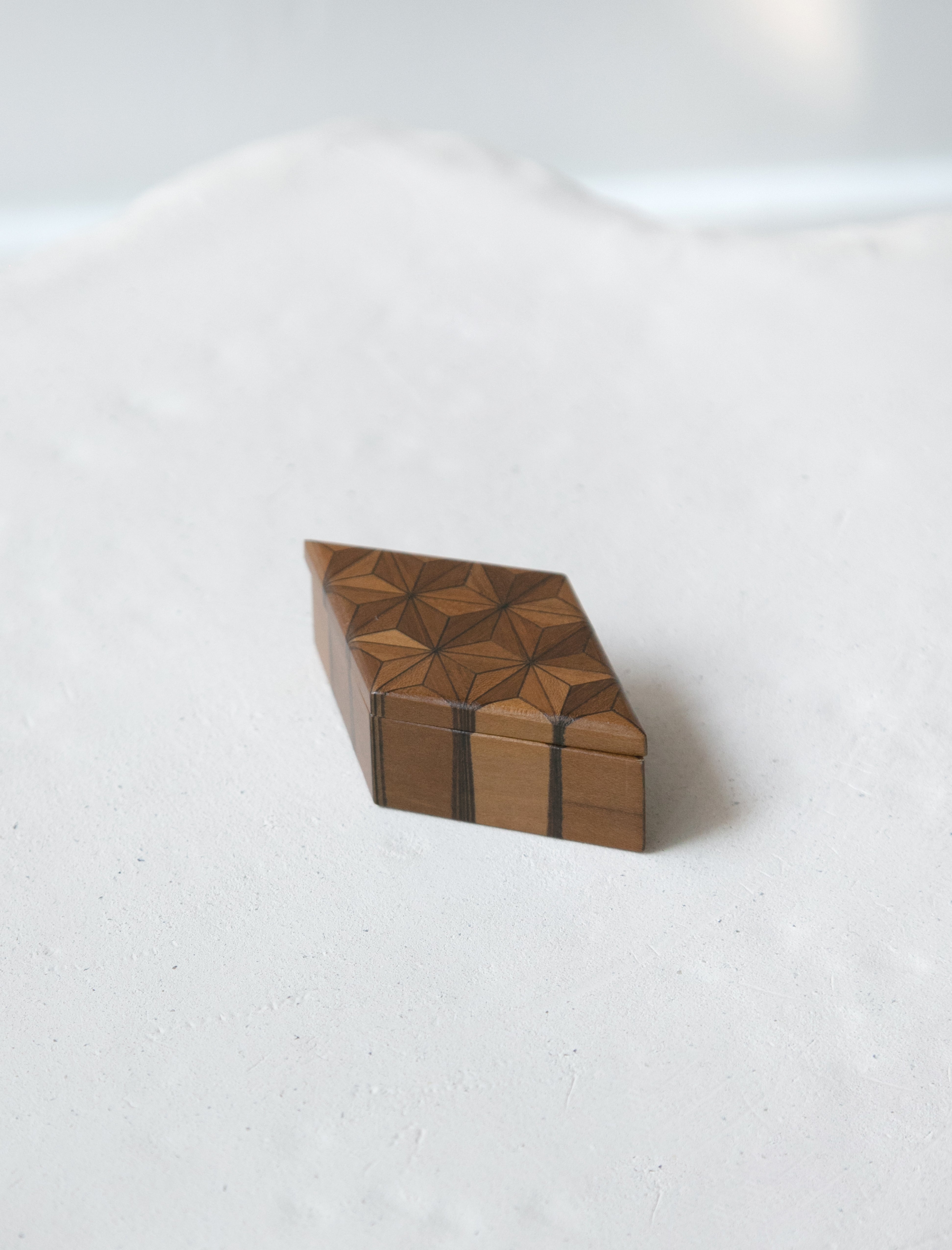 Found by Neighbour Wood Diamond Box