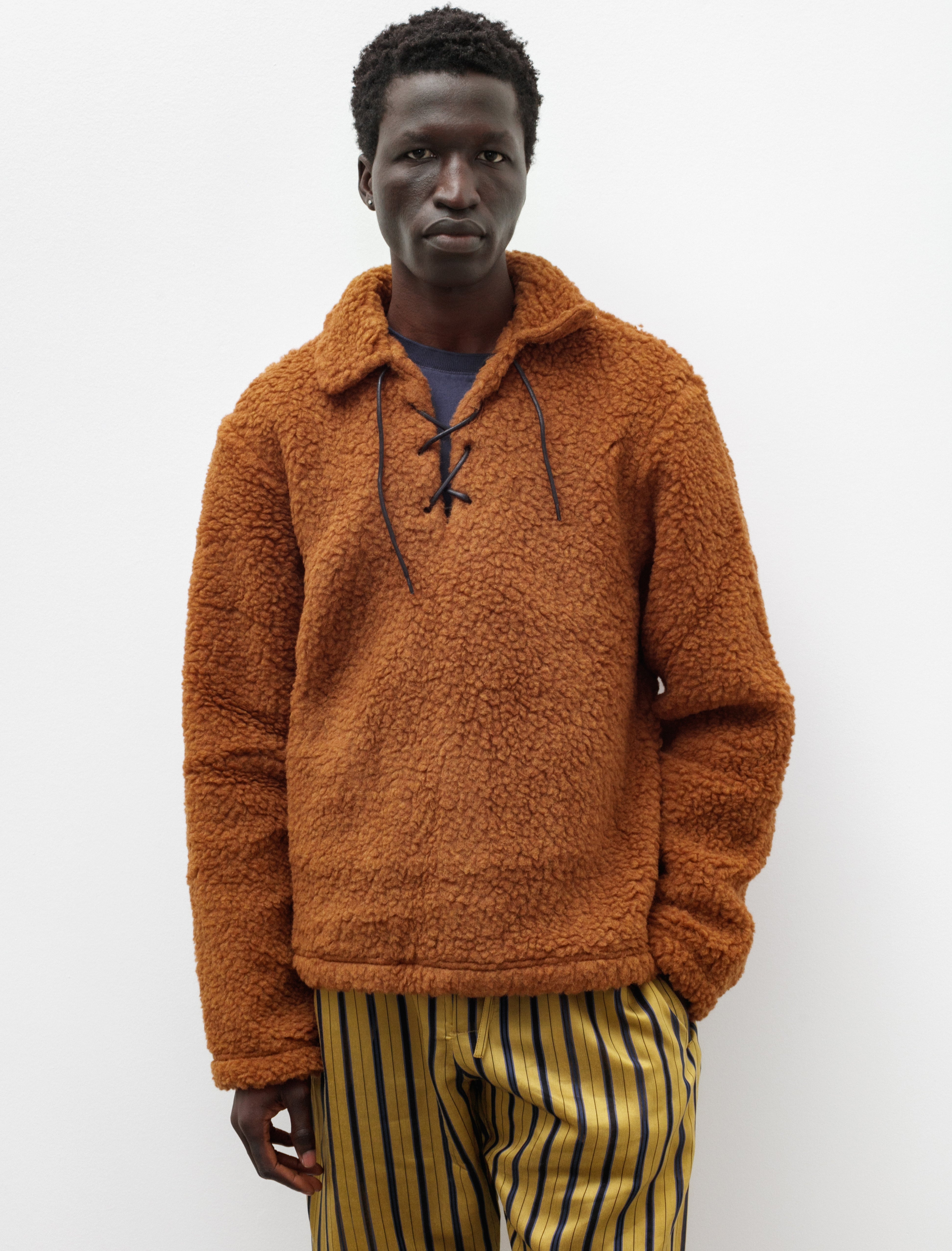 BodeFleece Tie Up Pullover Caramel