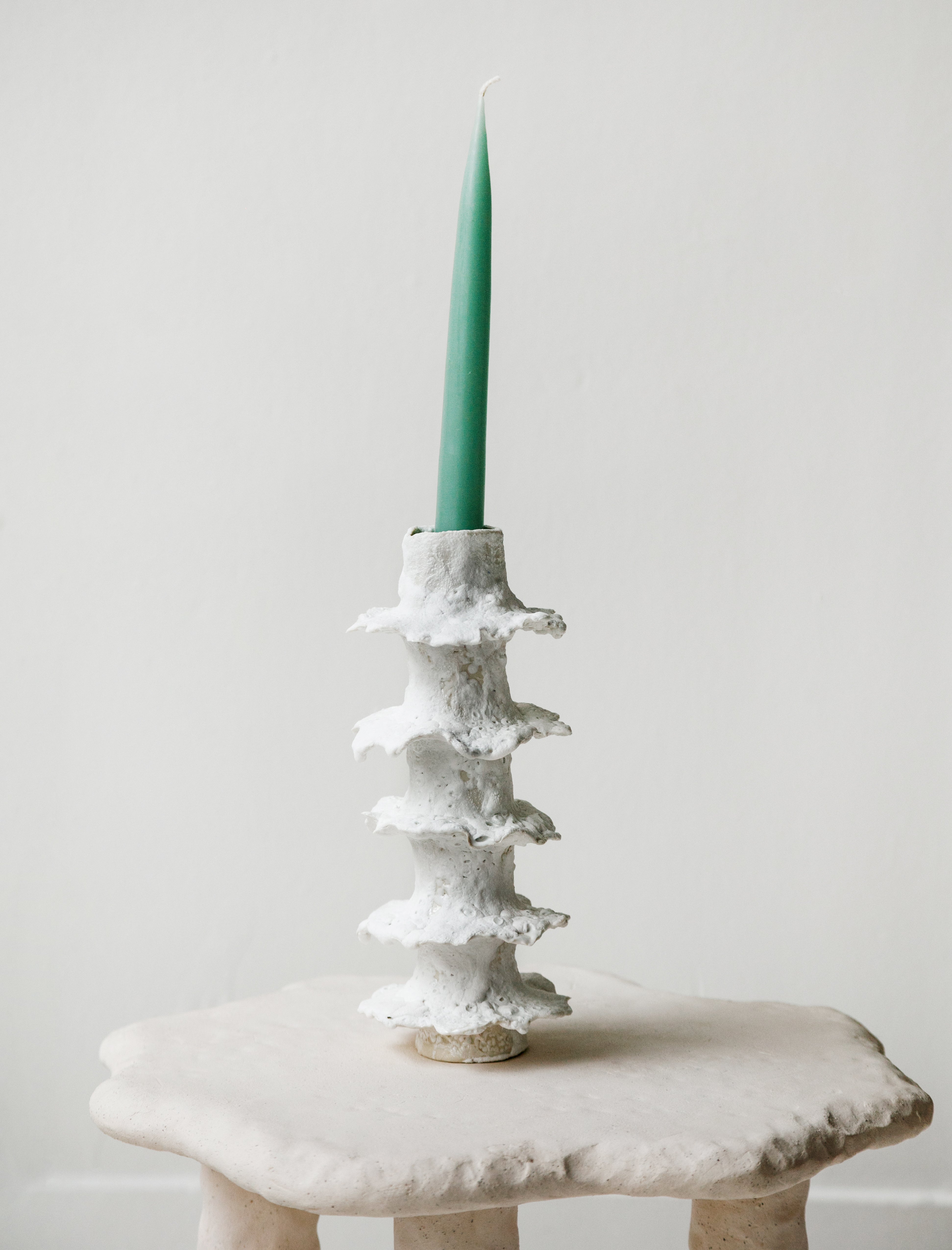 Nathalee Paolinelli Tier Candle Stand Frosted White