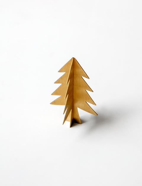Fog Linen Brass Christmas Tree M