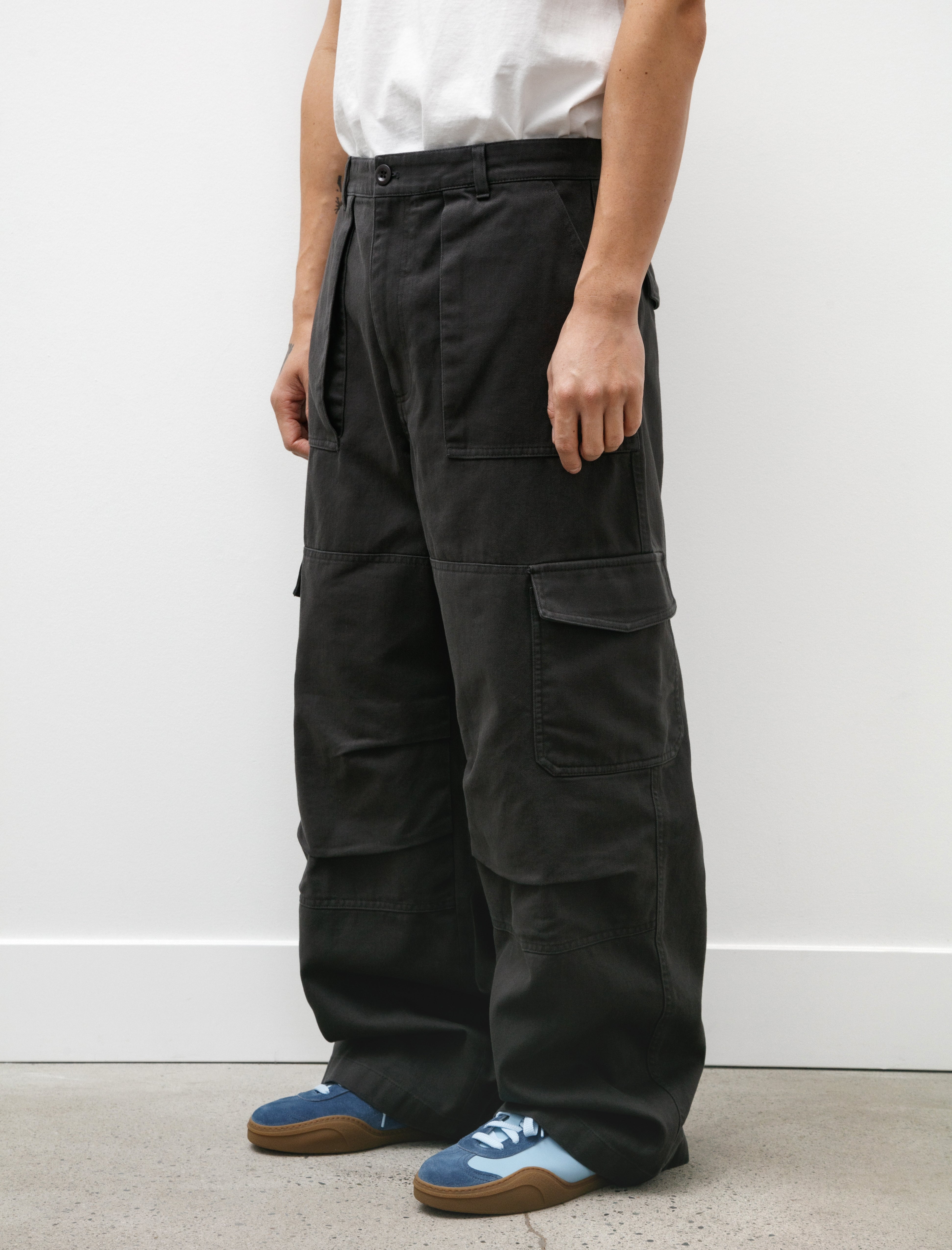 Acne Studios Twill Trousers Dark Grey