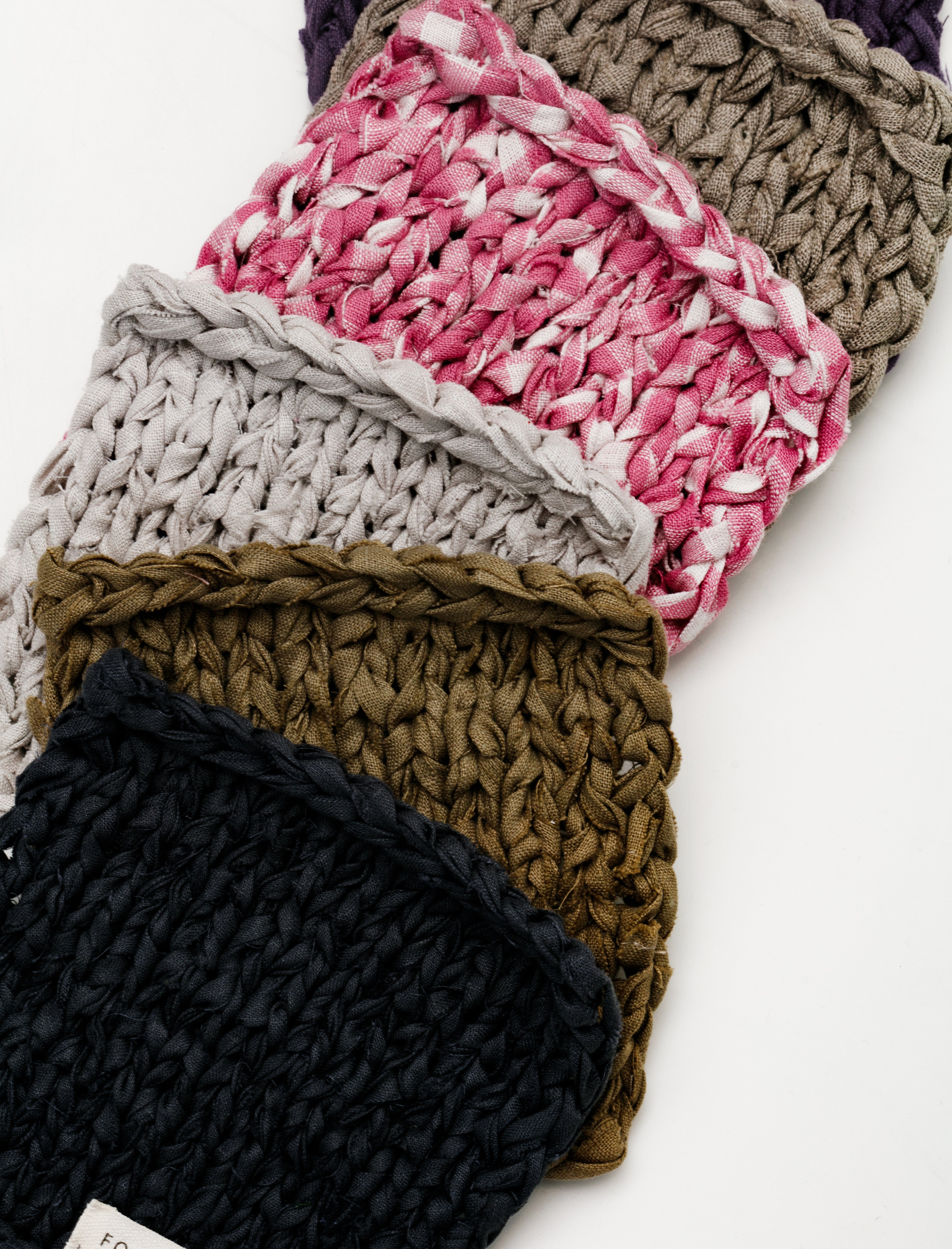 Fog Linen Linen Tape Knitted Mat