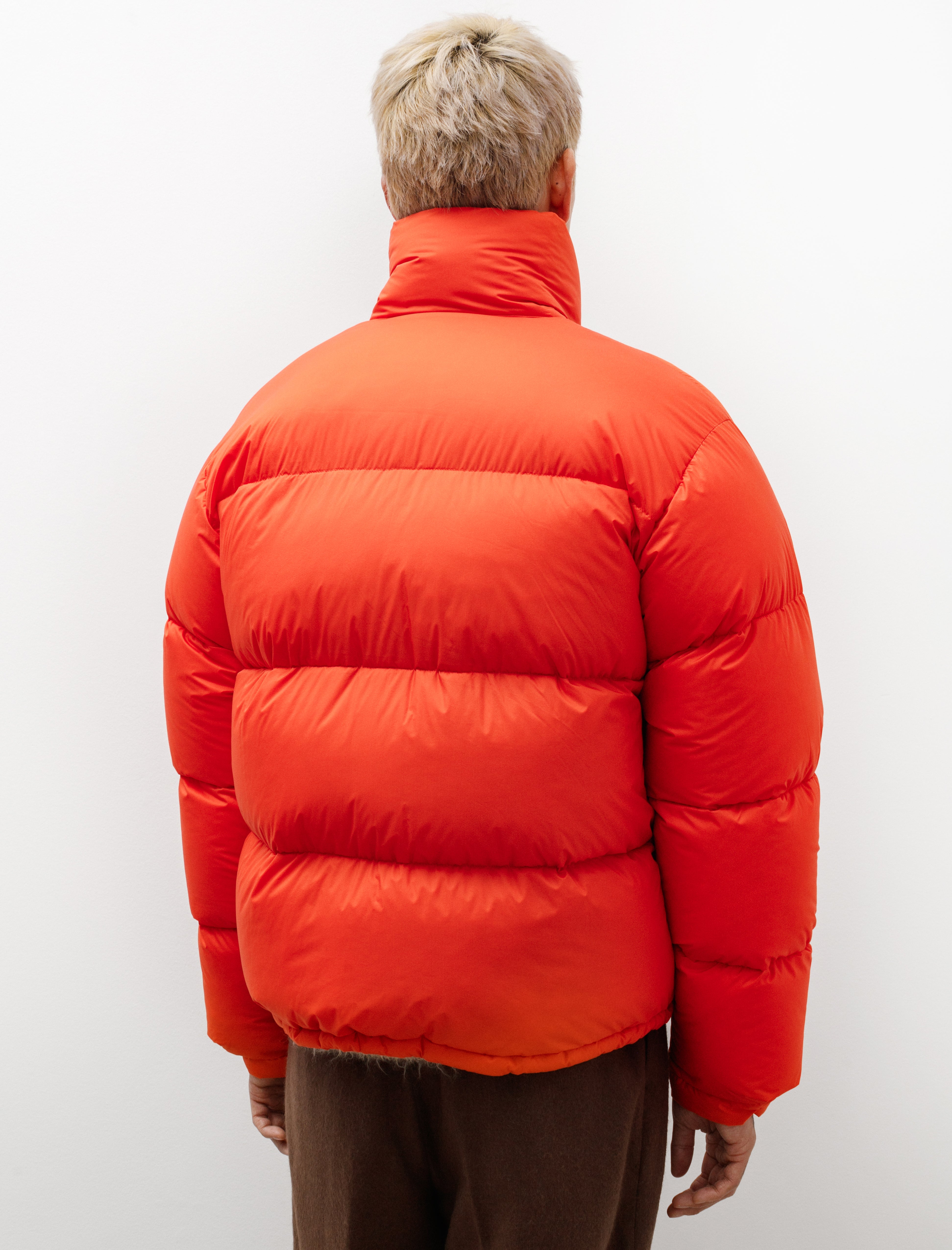 Auralee Super Light Nylon Ripstop Down Blouson Orange