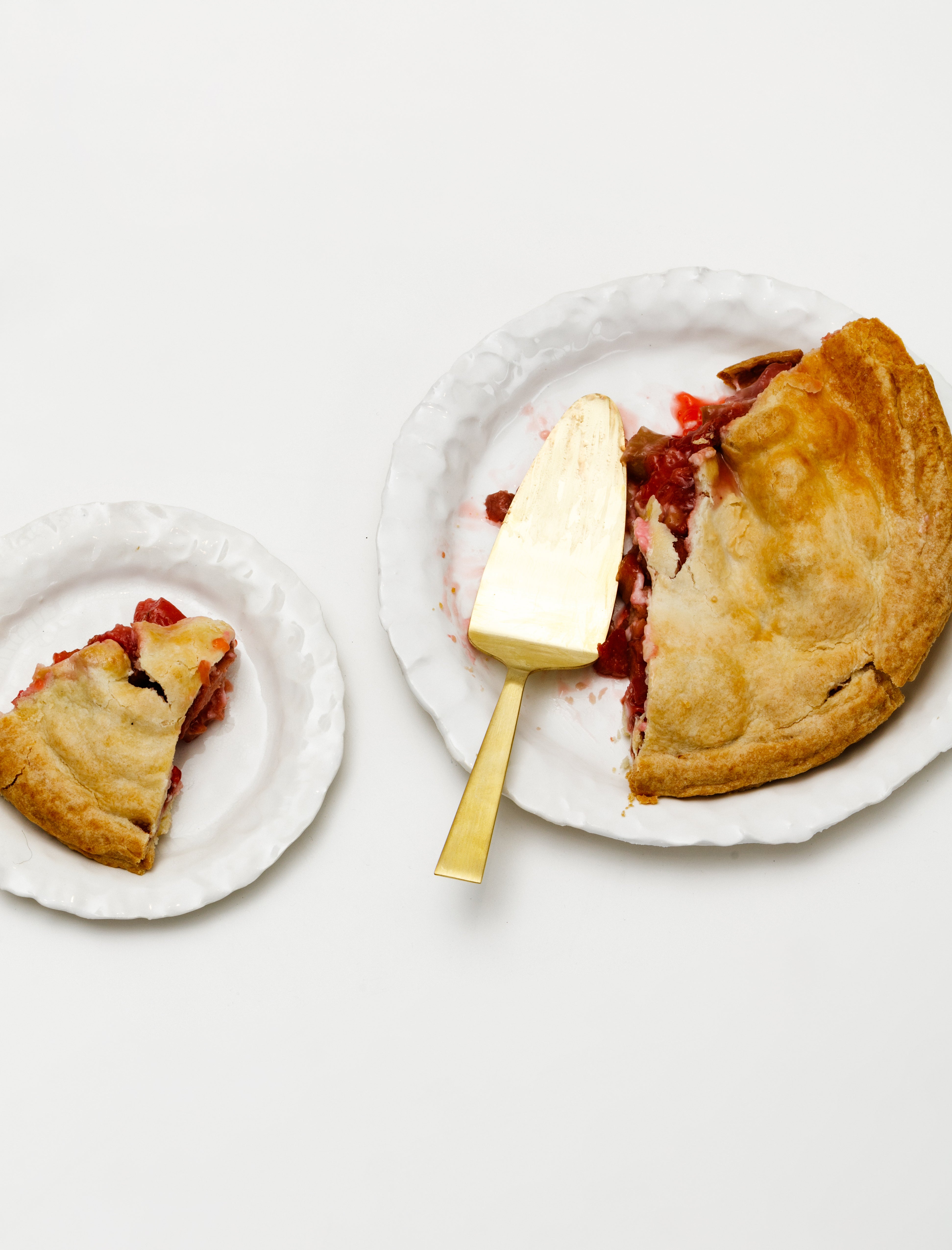 Fog Linen Brass Cake Server