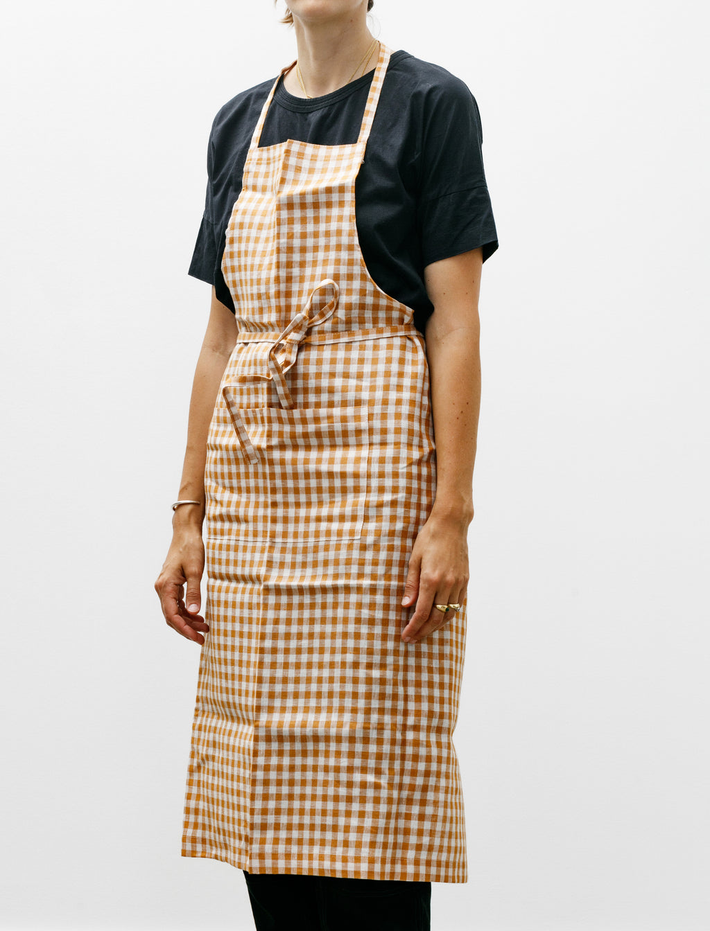 3/31まで　R&D.M.Co-TARTAN CHECK APRON　リネン R&D.M.Co-（オールドマンズテーラー）｜TARTAN CHECK APRON（Royal