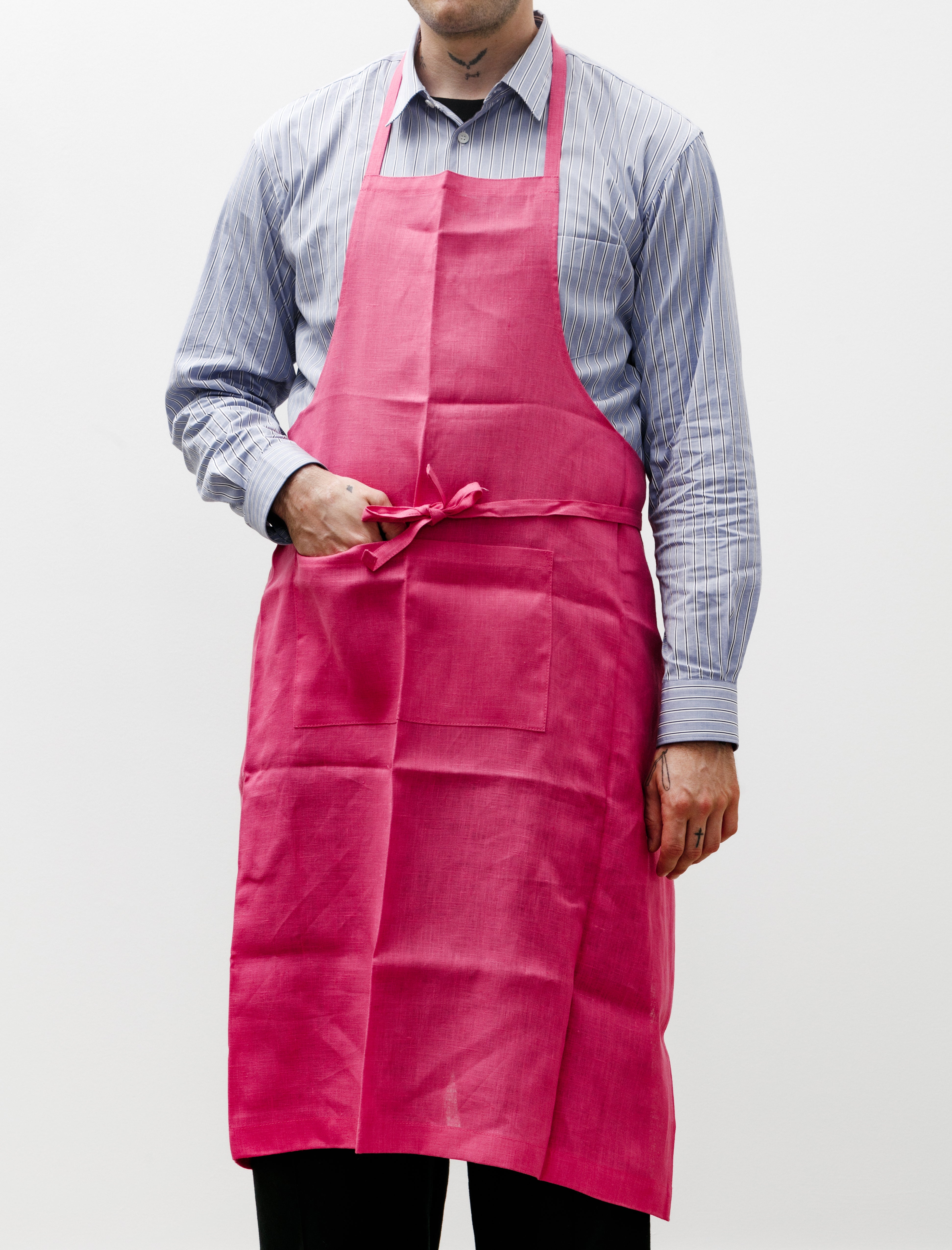 Fog Linen Linen Full Apron Rose Peche