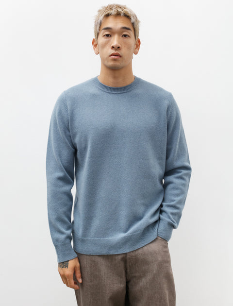 Norse Projects Sigfred Merino Lambswool Sweater Stone Blue