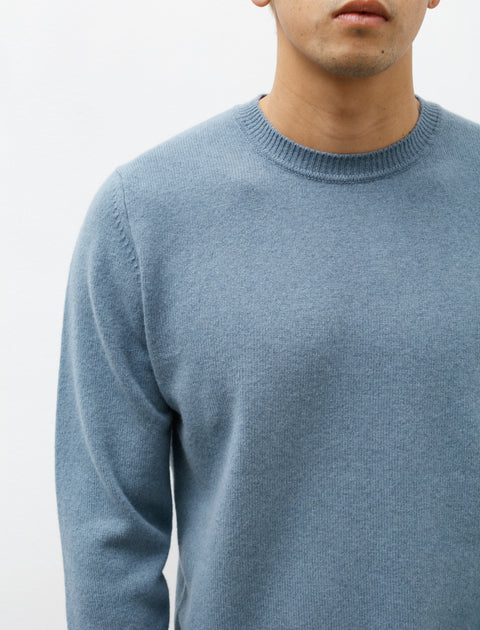 Norse Projects Sigfred Merino Lambswool Sweater Stone Blue