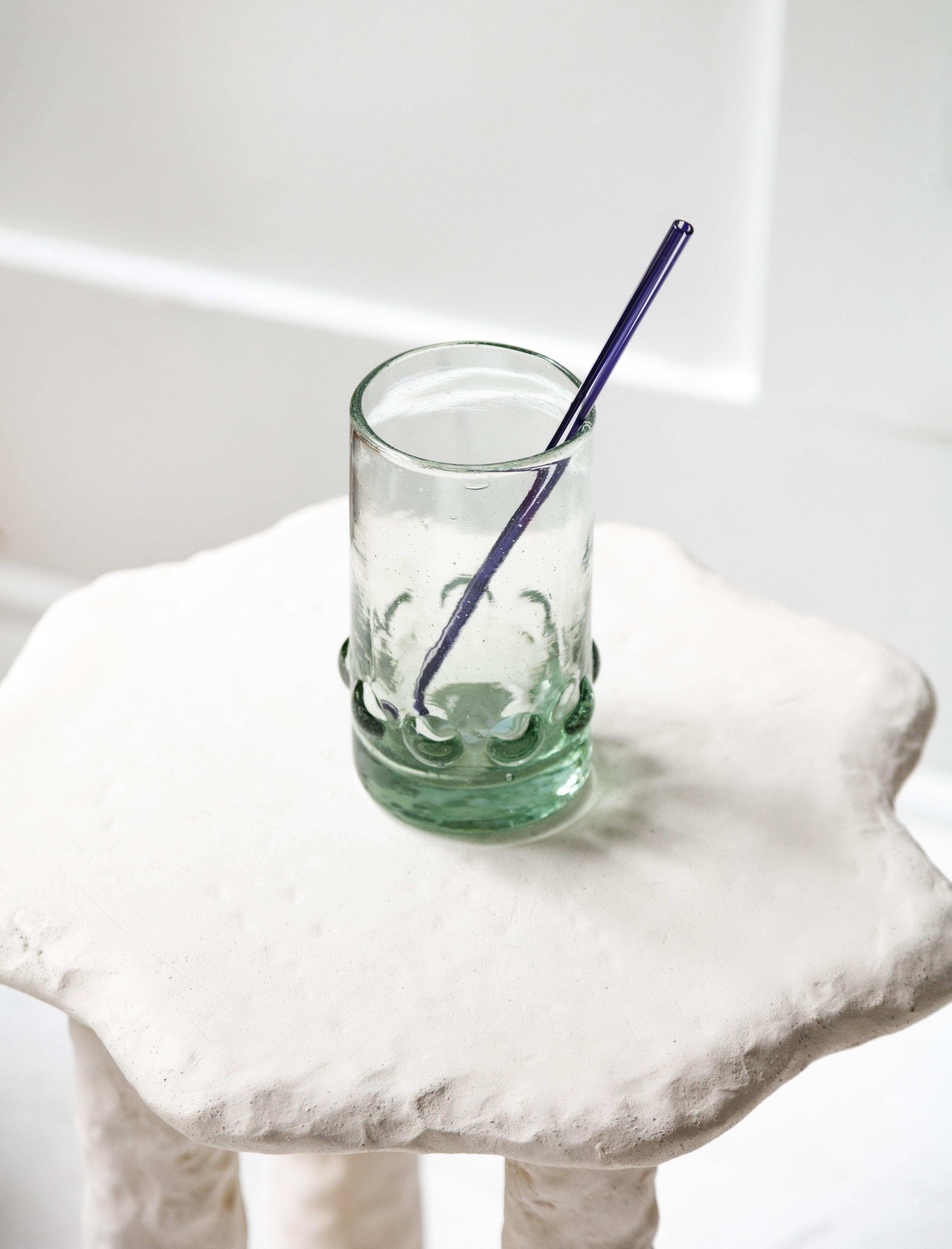 Fredericks and Mae Striped Glass Straws